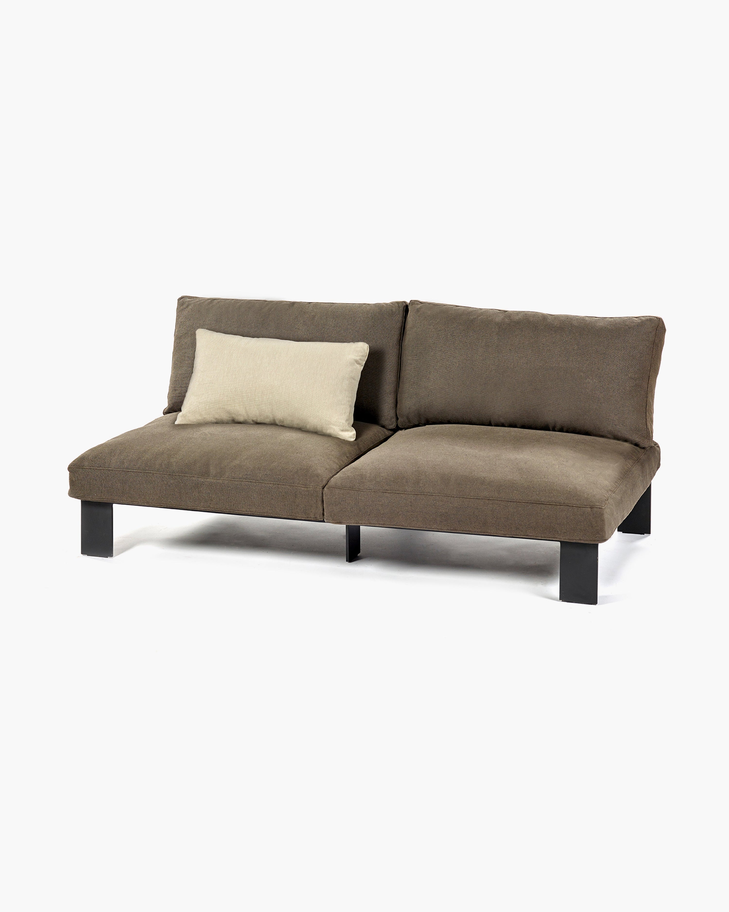 Bench Two Seater incl. Cushion Indoor Sepia