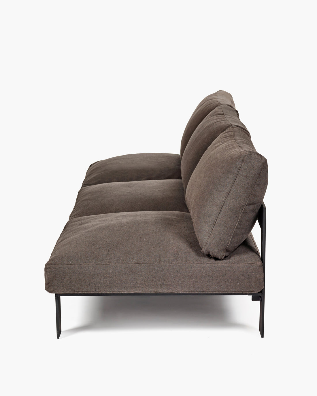 Bench Three Seater incl. Cushion Indoor Sepia
