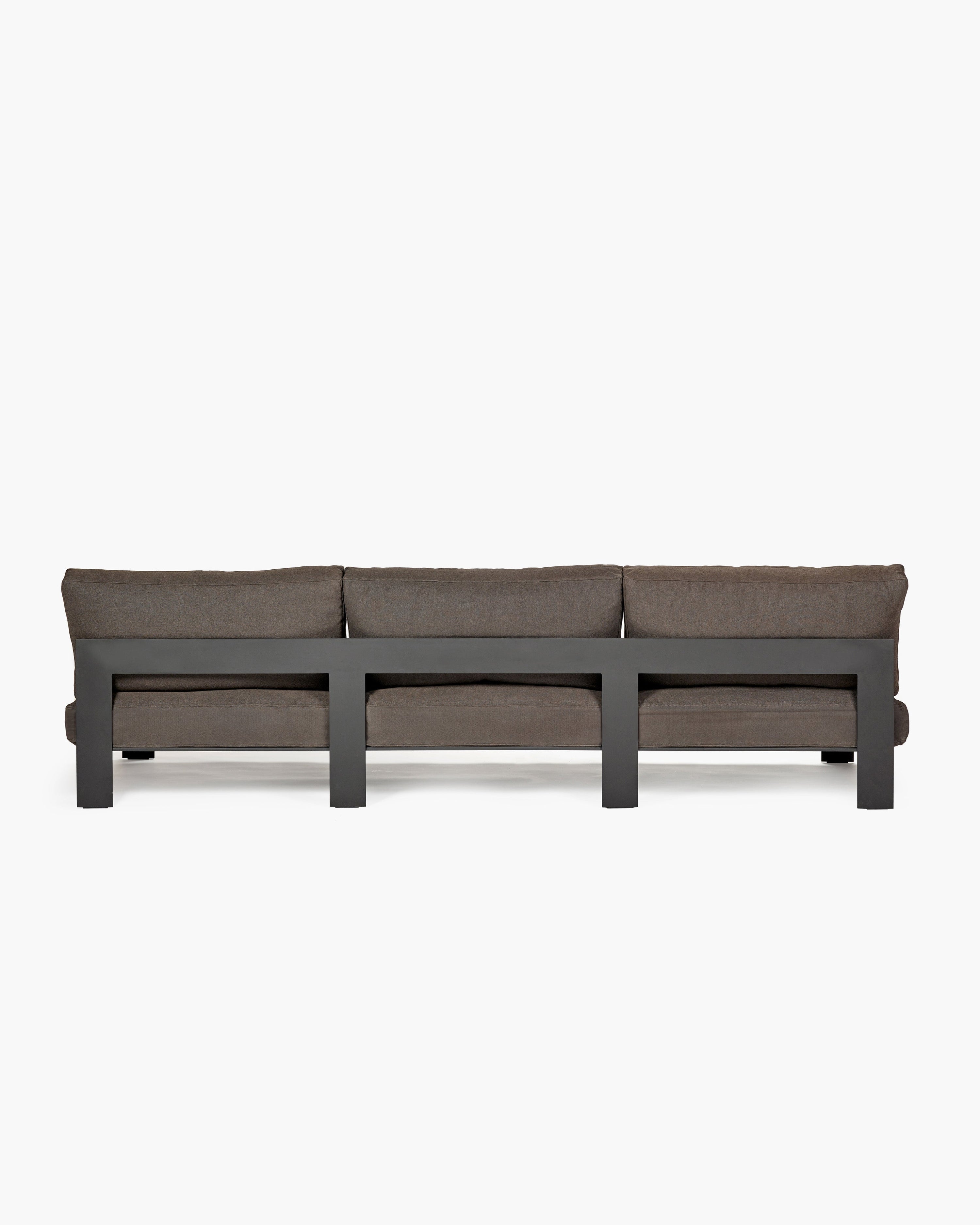 Bench Three Seater incl. Cushion Indoor Sepia