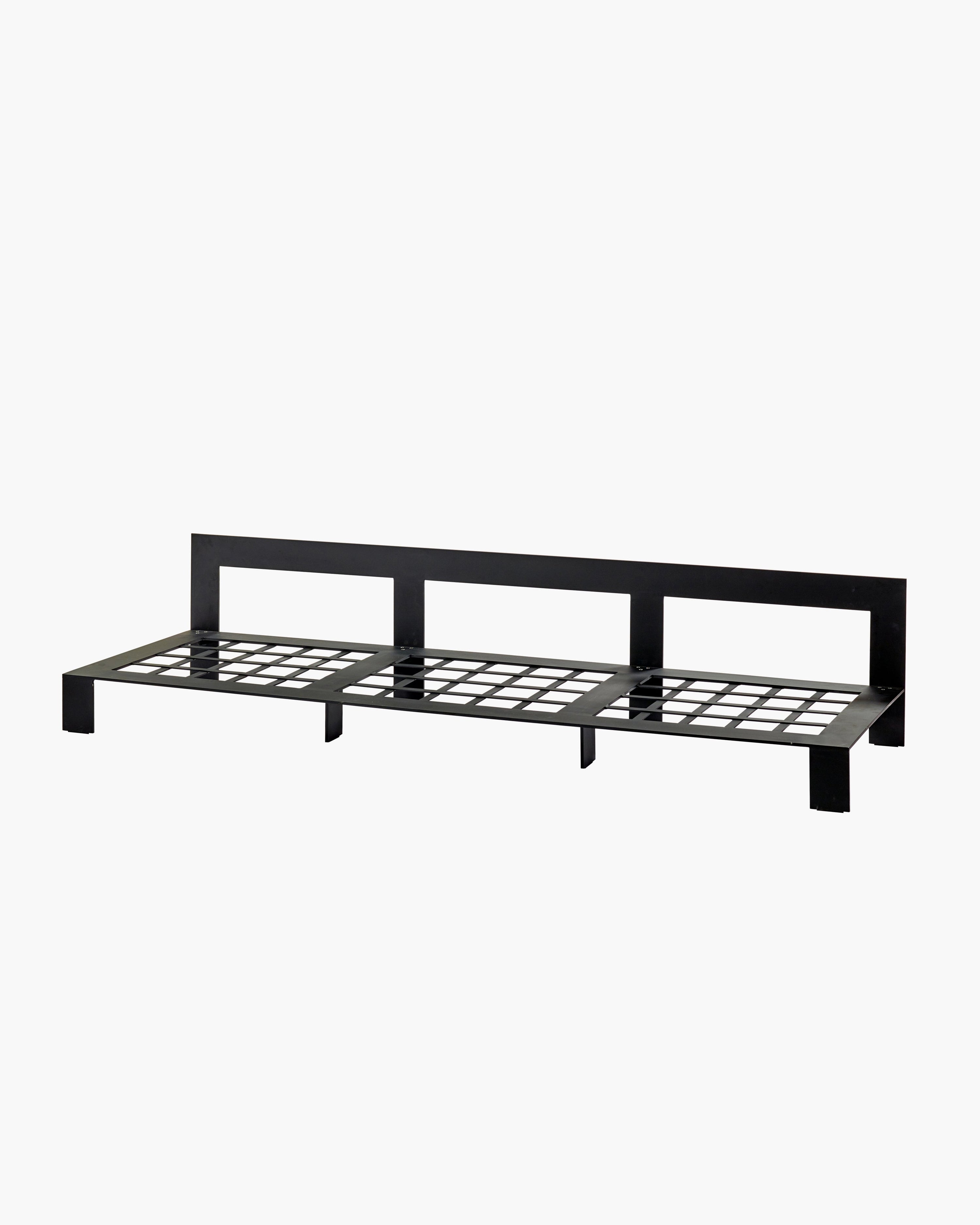 Bench Three Seater incl. Cushion Outdoor Umber