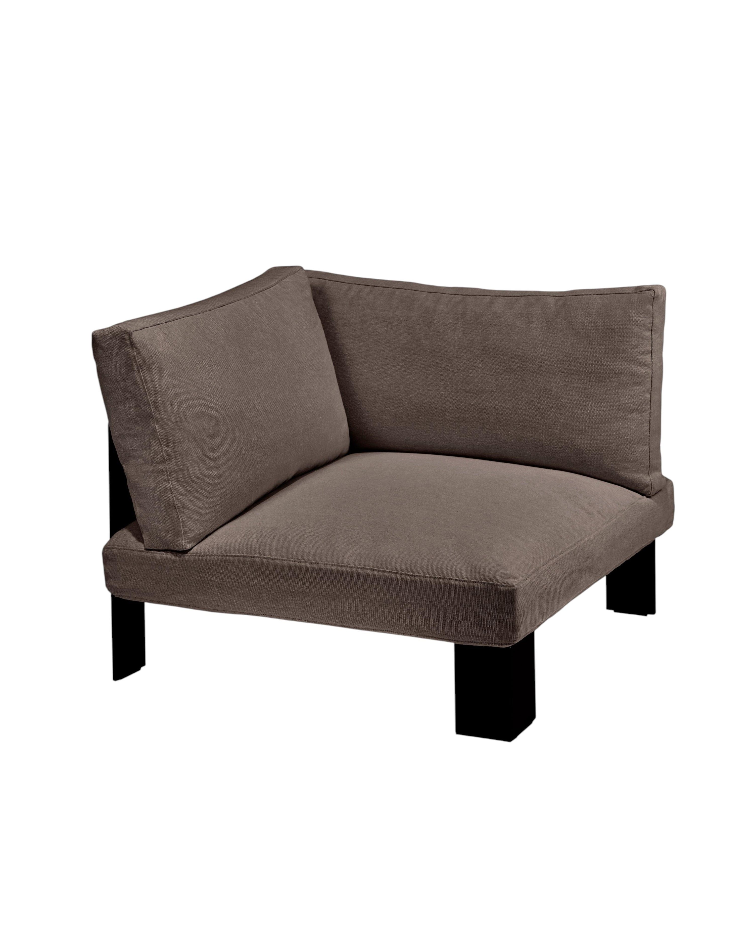 Bench Corner Seat incl. Cushion Outdoor Umber