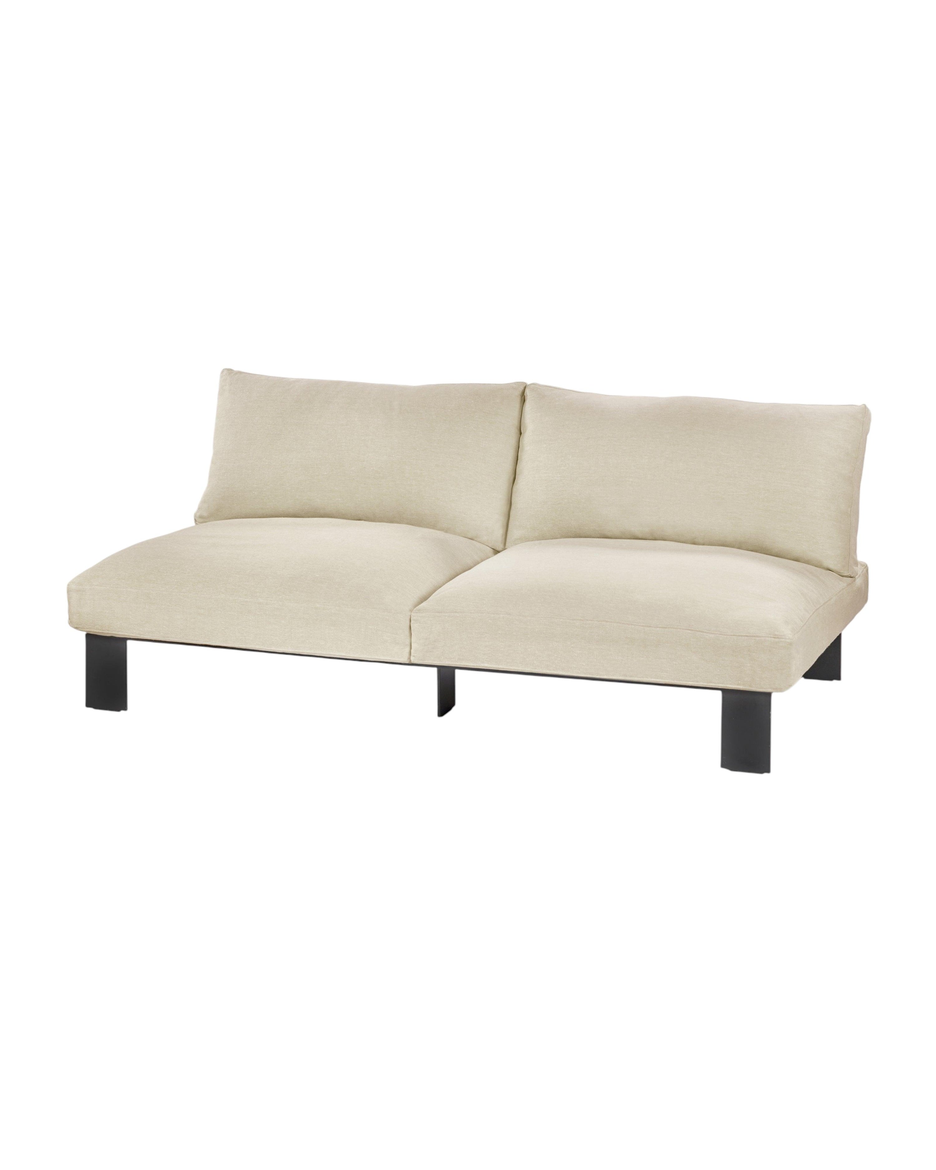 Bench Two Seater incl. Cushion Indoor Sand
