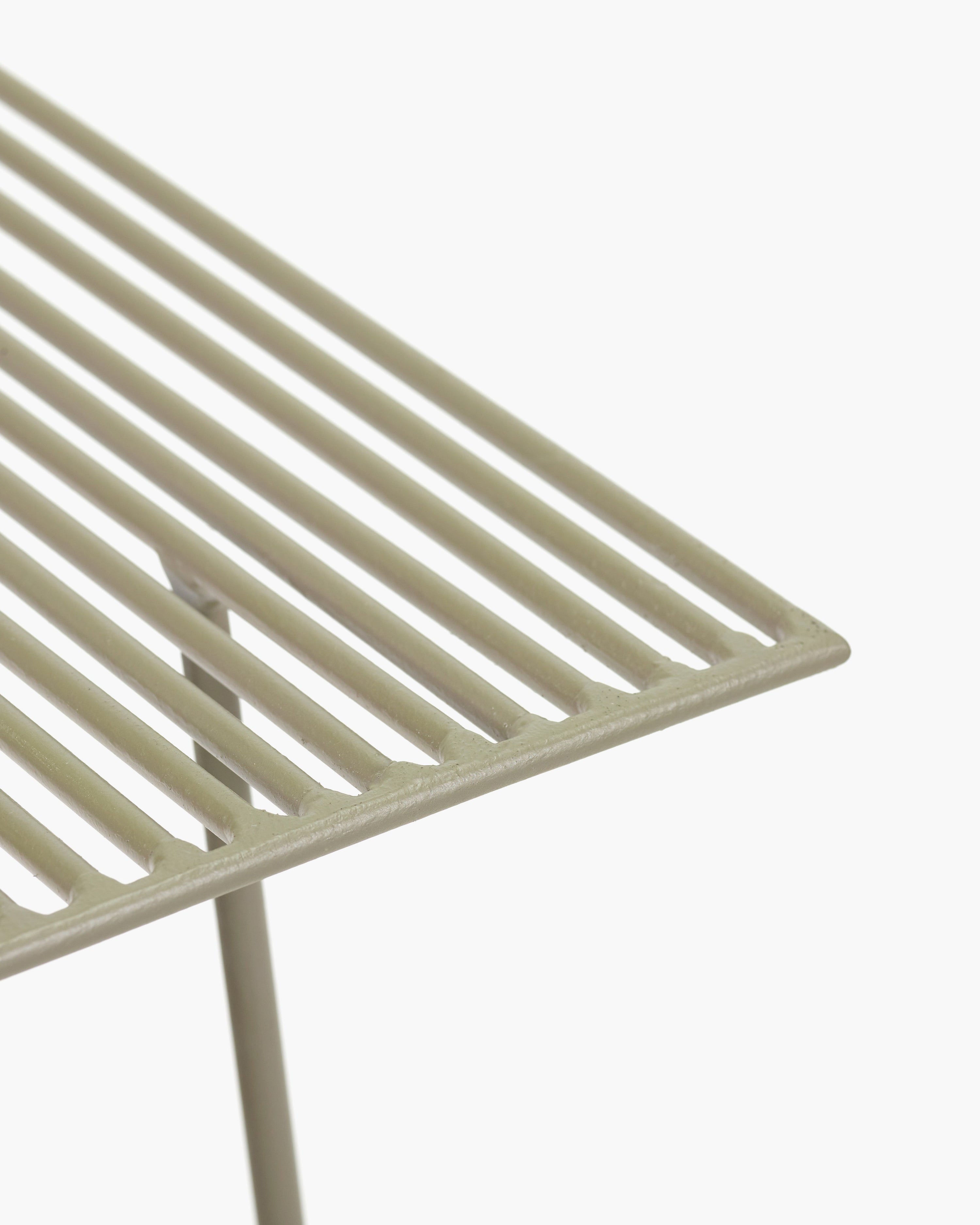 Side Table Grey Filippo Metal Sculptures