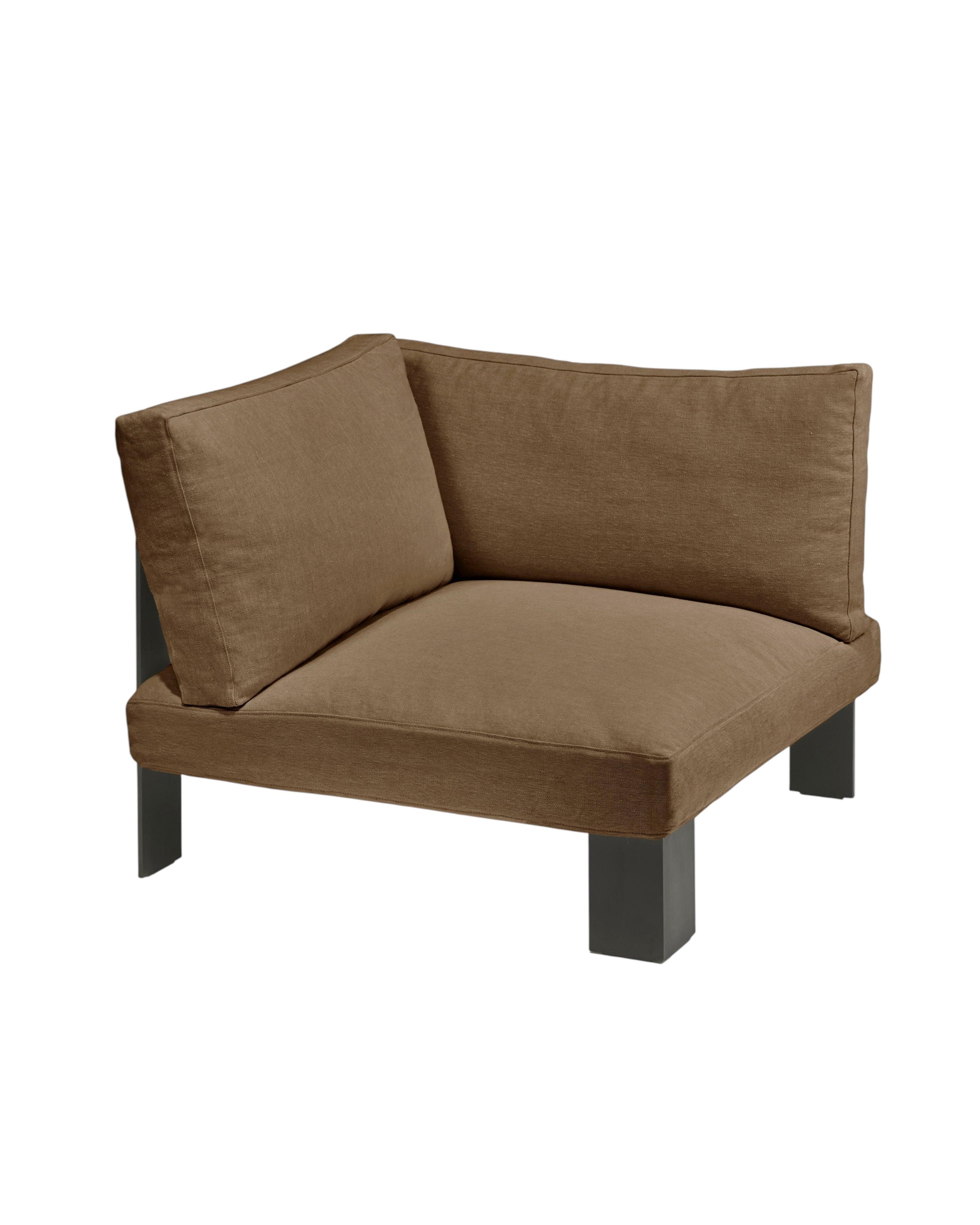 Bench Corner Seat incl. Cushion Outdoor Camel