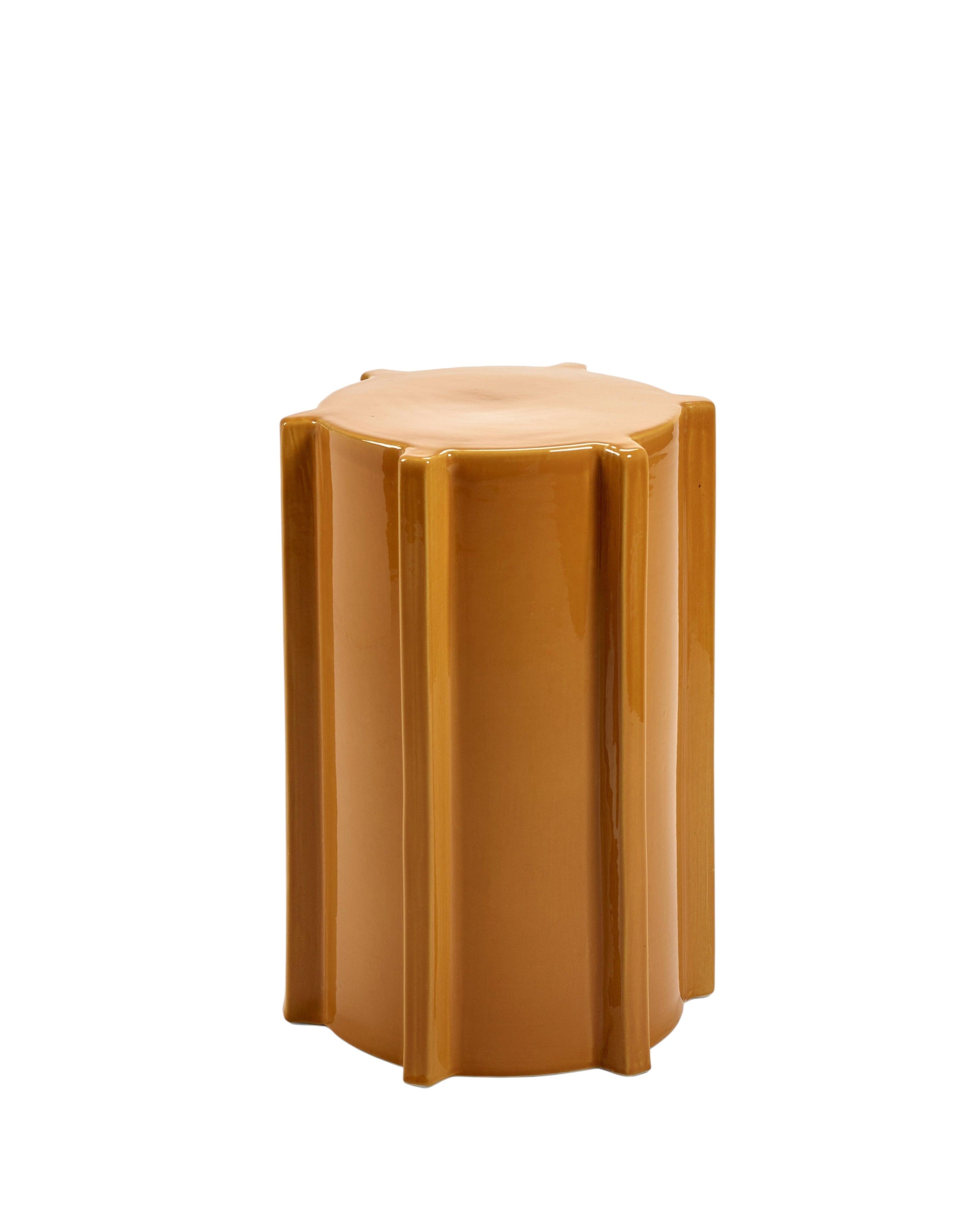 Side Table Ocher Geometrical Pawn