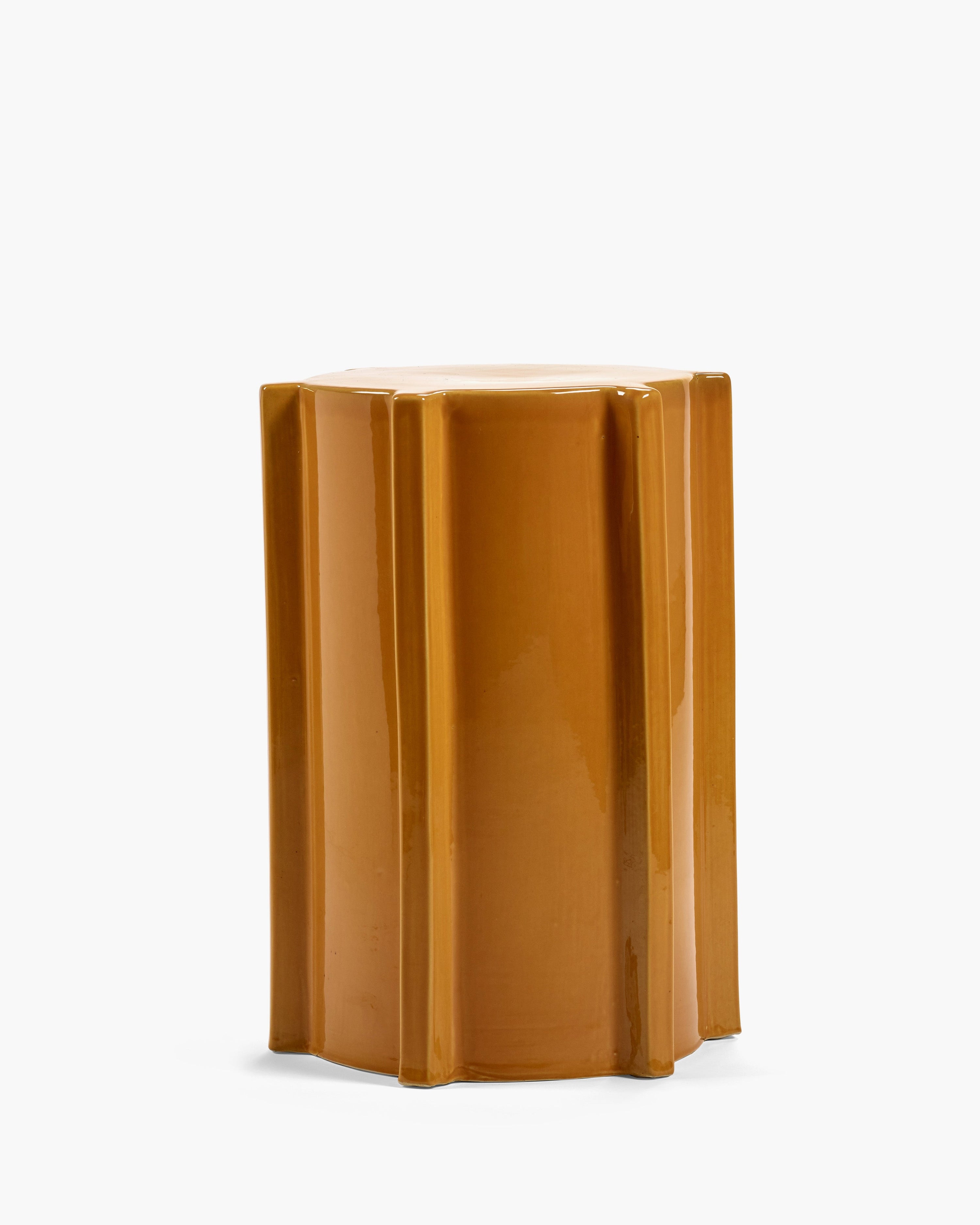 Side Table Ocher Geometrical Pawn