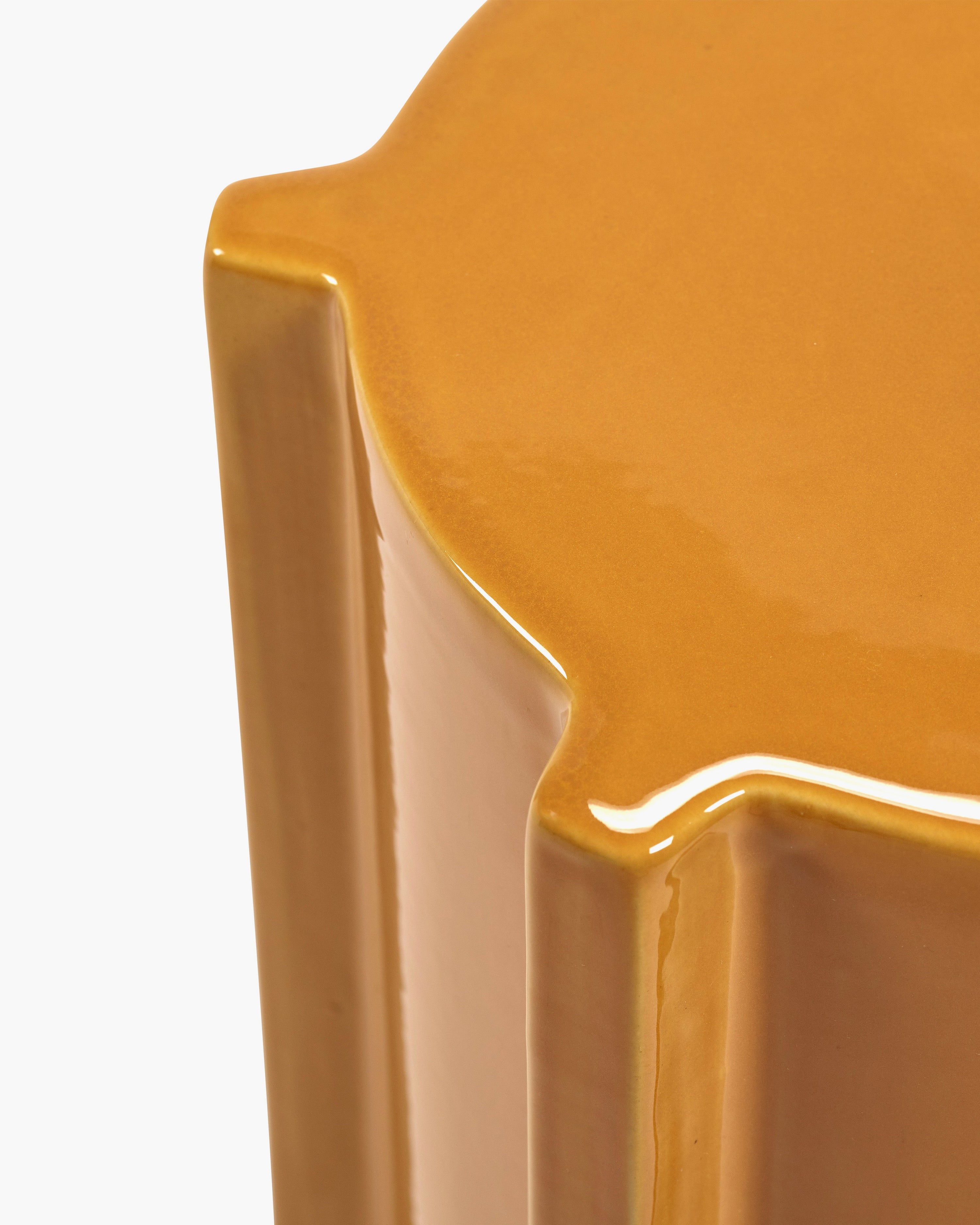 Side Table Ocher Geometrical Pawn