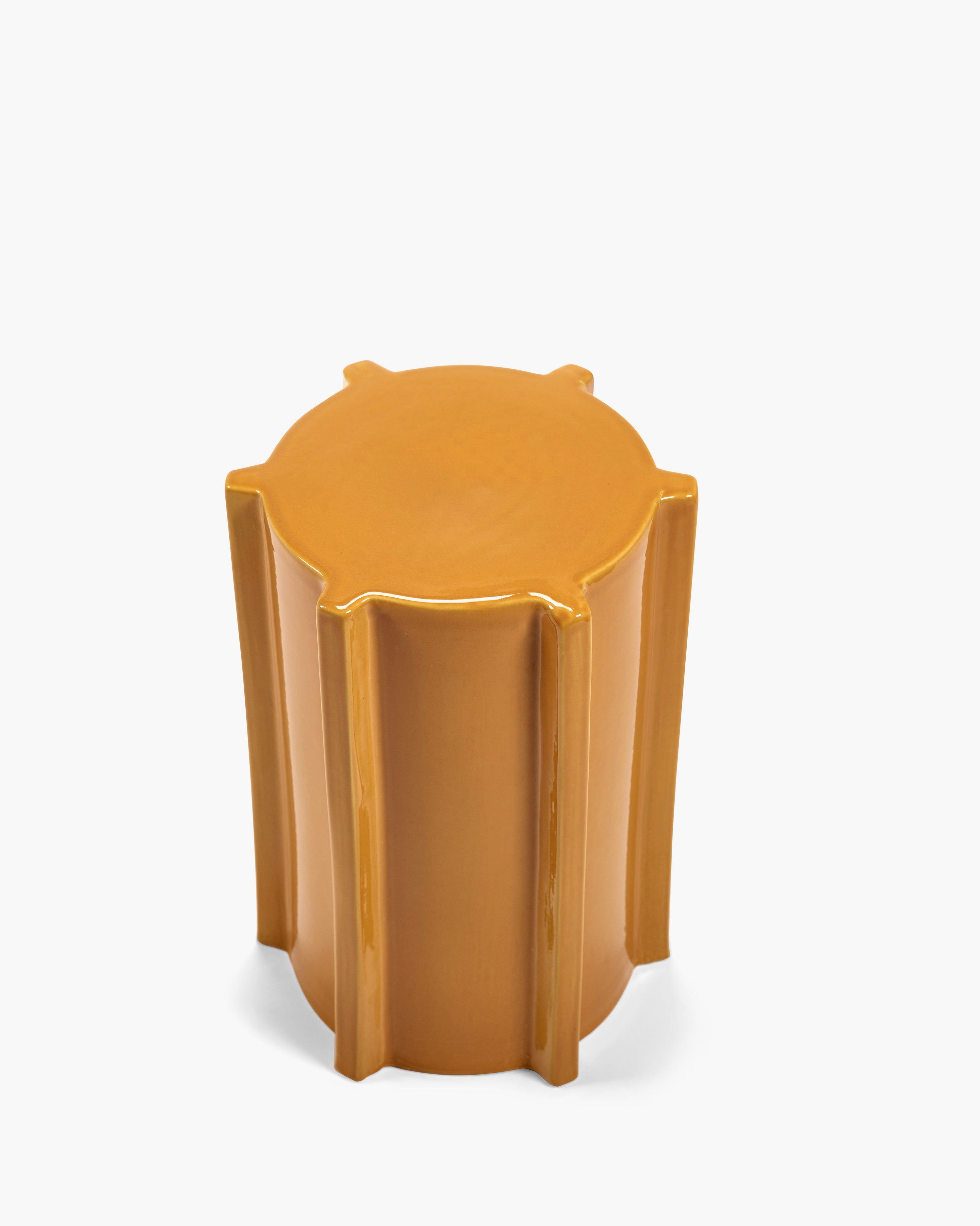 Side Table Ocher Geometrical Pawn