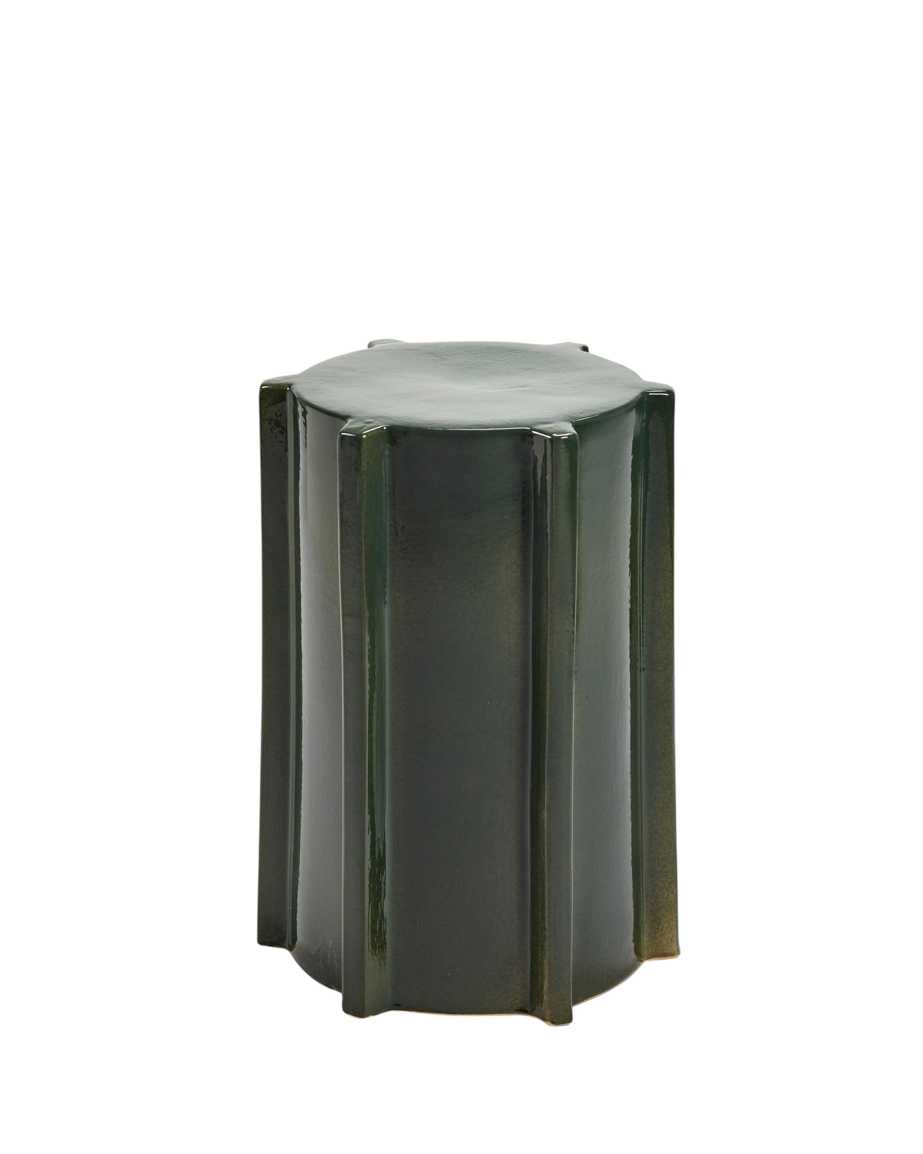 Side Table Dark Green Geometrical Pawn
