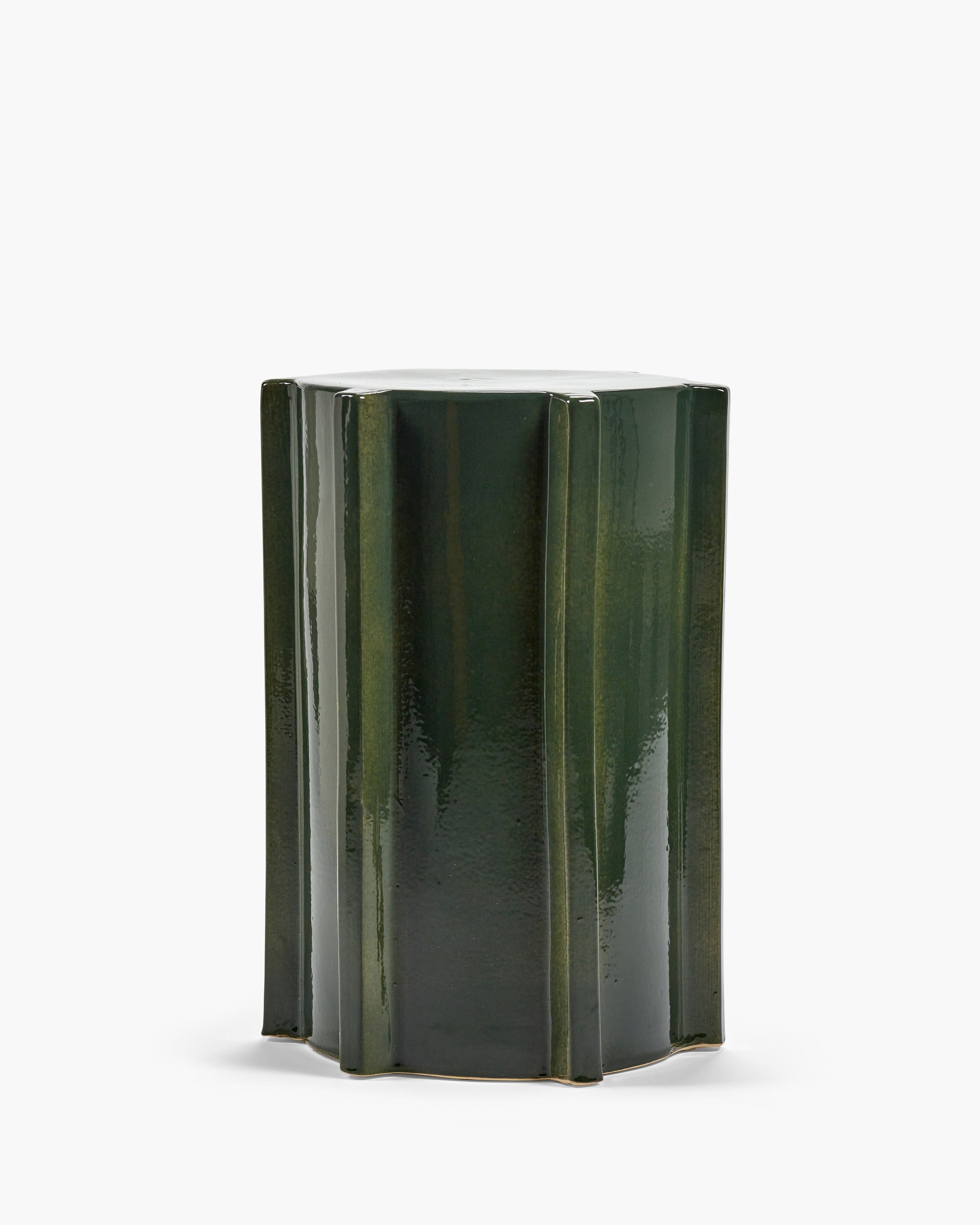 Side Table Dark Green Geometrical Pawn