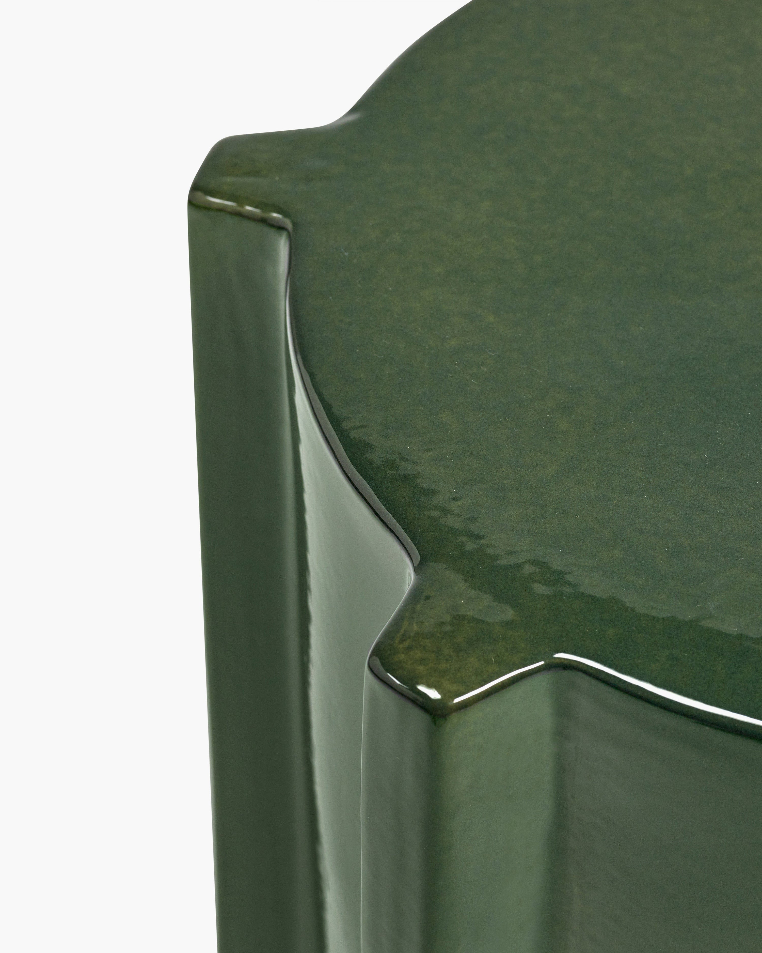 Side Table Dark Green Geometrical Pawn