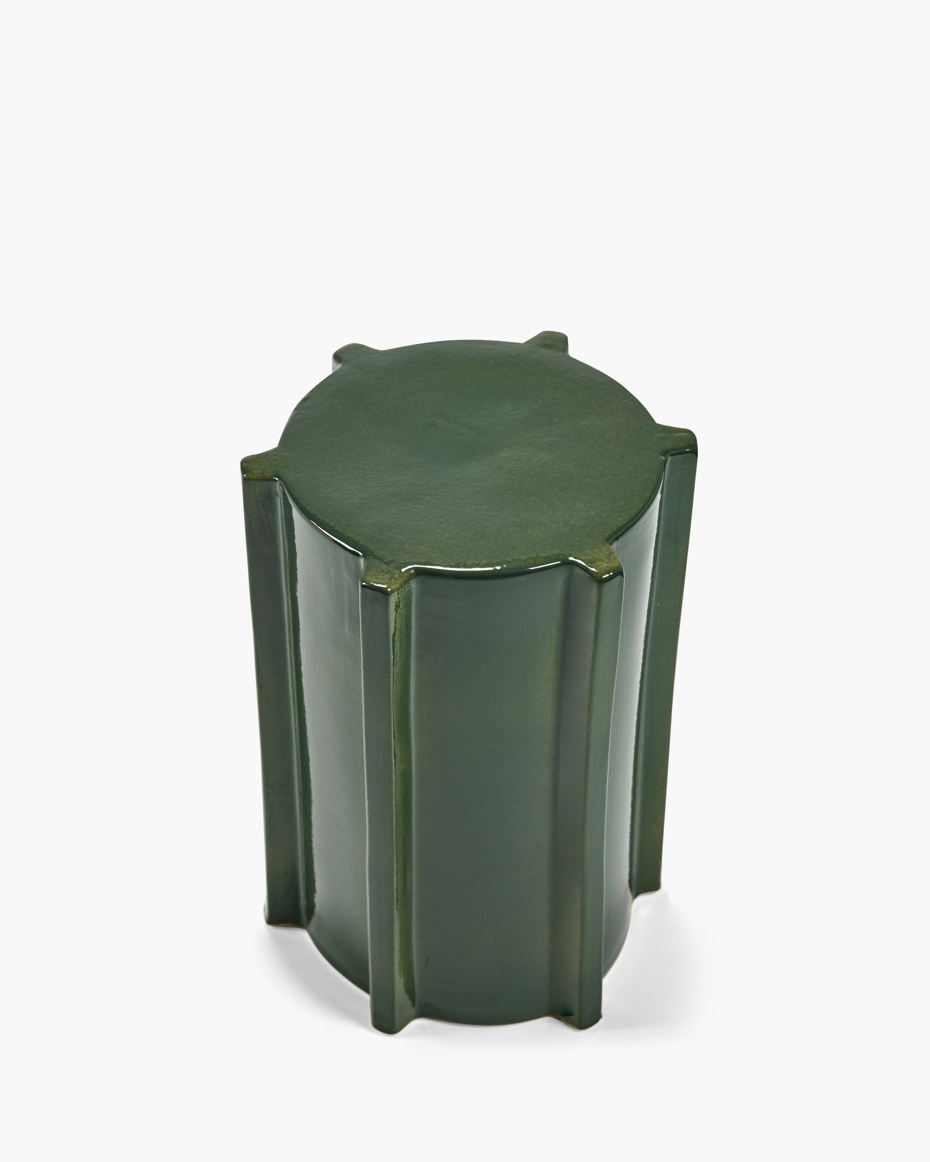 Side Table Dark Green Geometrical Pawn