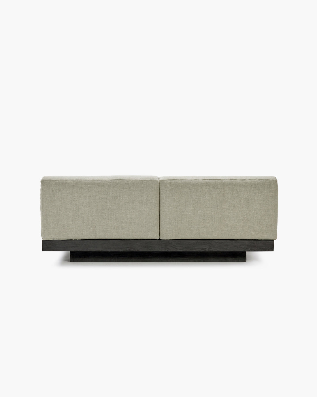 Bench Two Seater incl. Cushion Indoor Sand – Black Rudolph