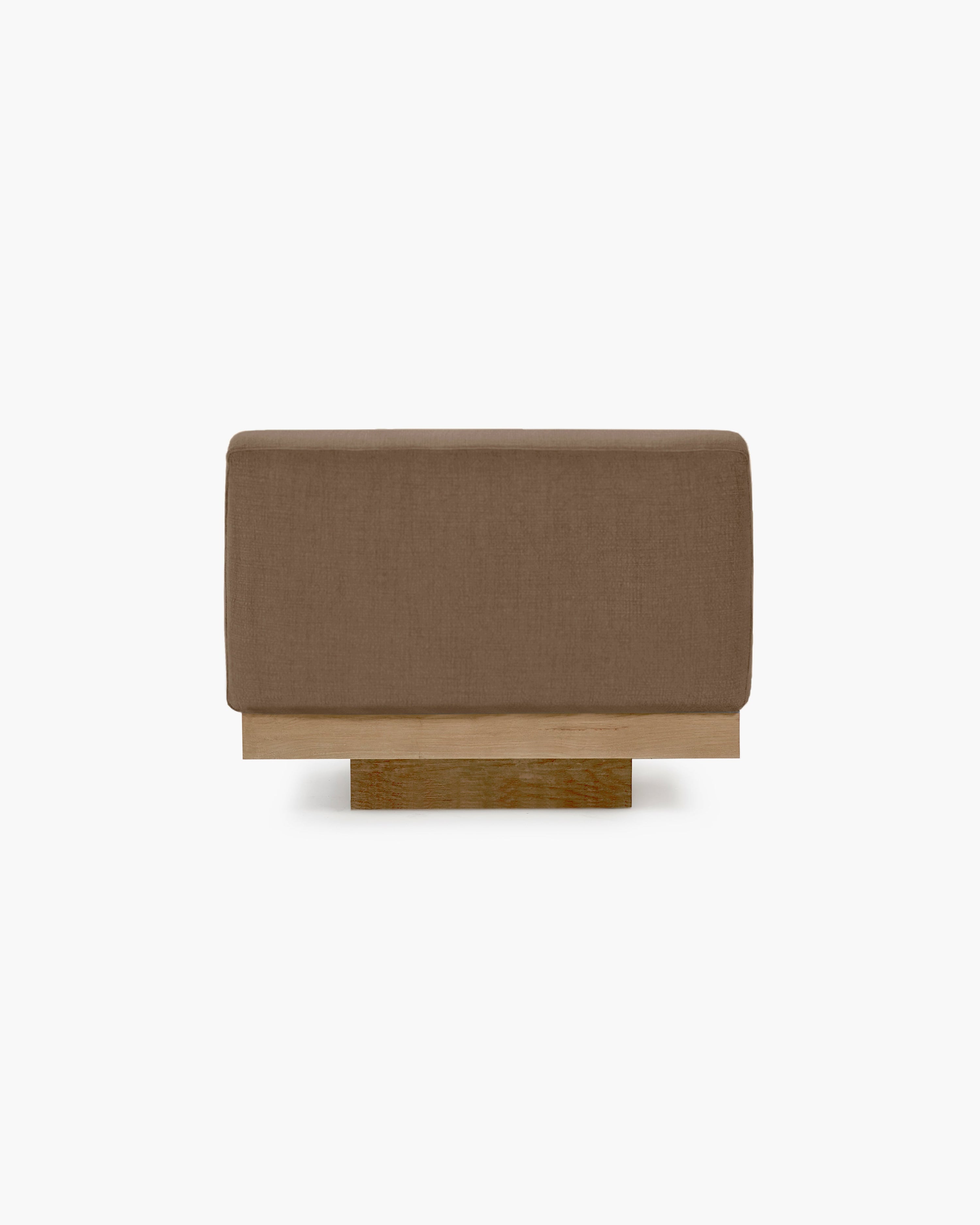 Bench One Seater incl. Cushion Outdoor Camel Rudolph