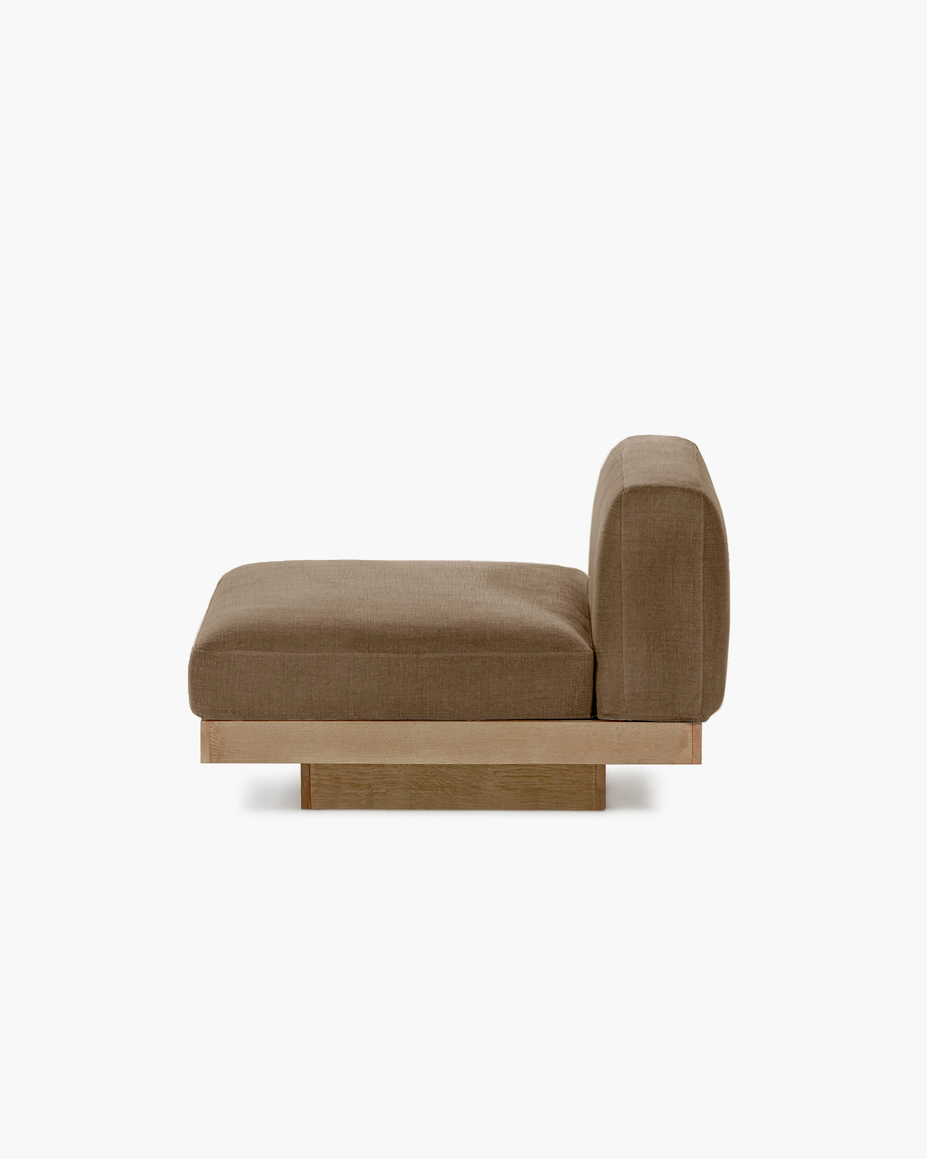 Bench One Seater incl. Cushion Outdoor Camel Rudolph