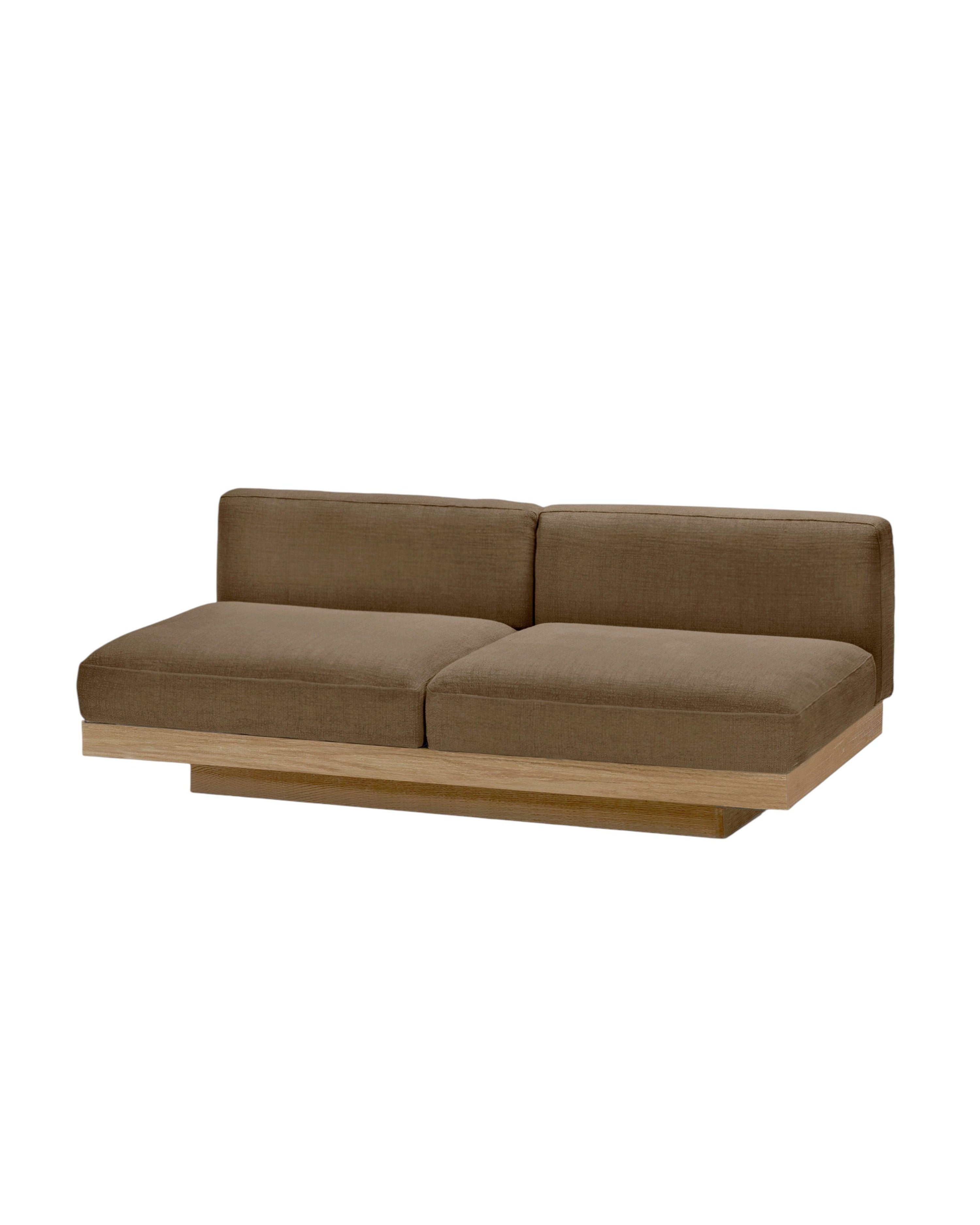 Bench Two Seater incl. Cushion Outdoor Camel Rudolph