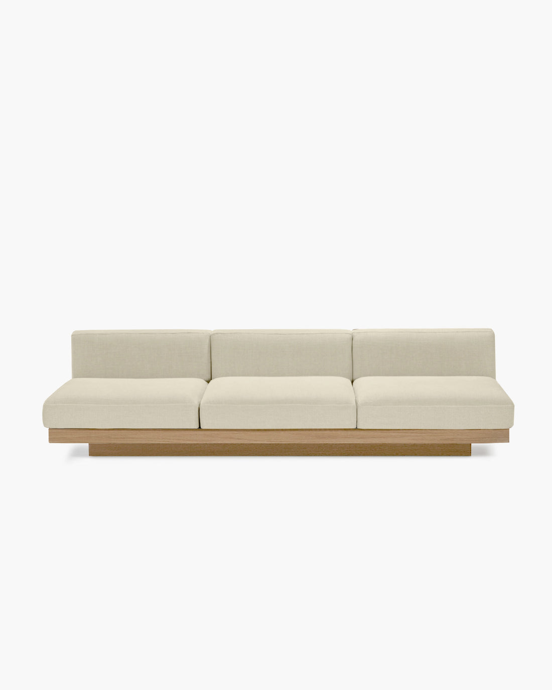 Bench Three Seater incl. Cushion Outdoor Chalk Rudolph