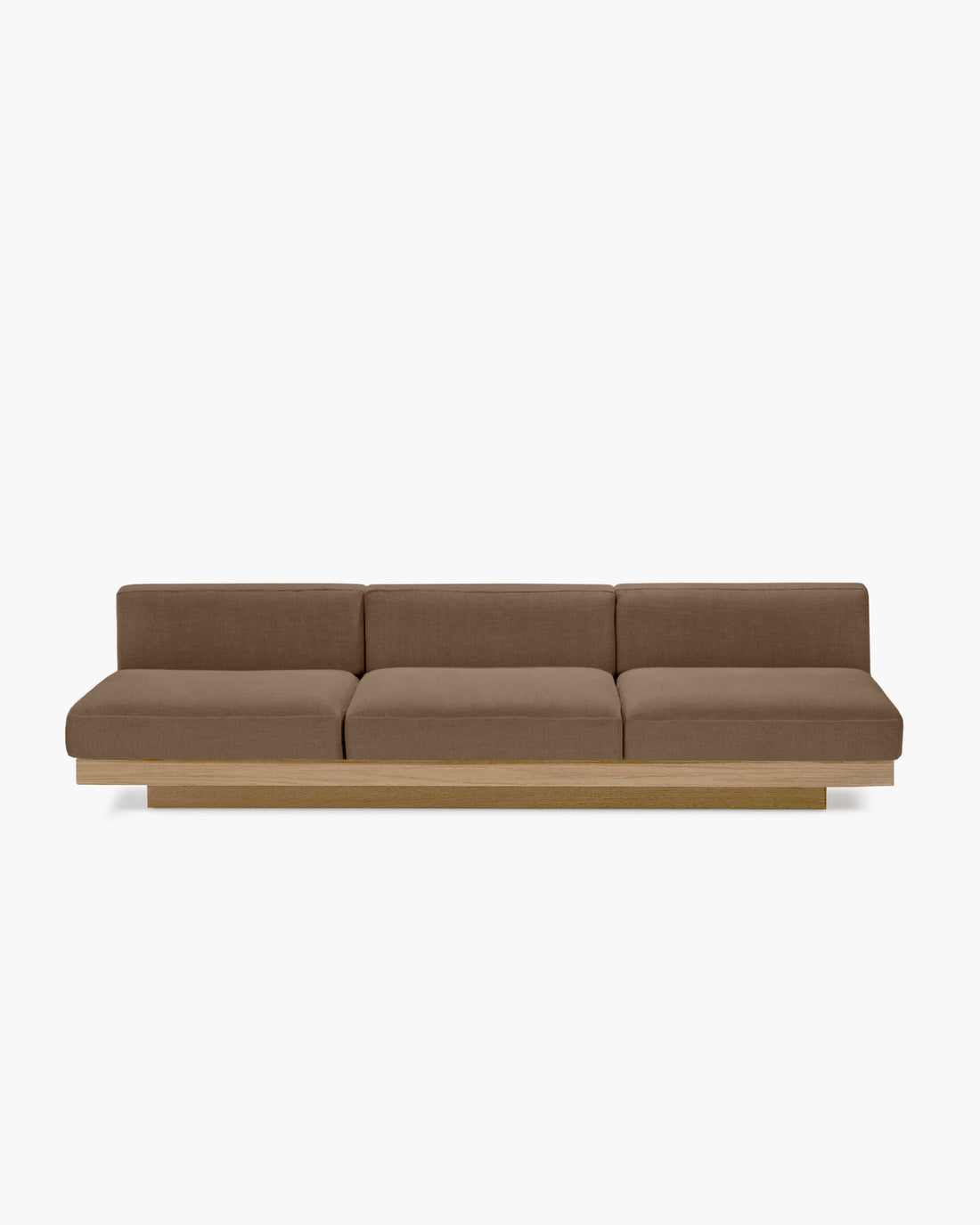 Bench Three Seater incl. Cushion Outdoor Camel Rudolph