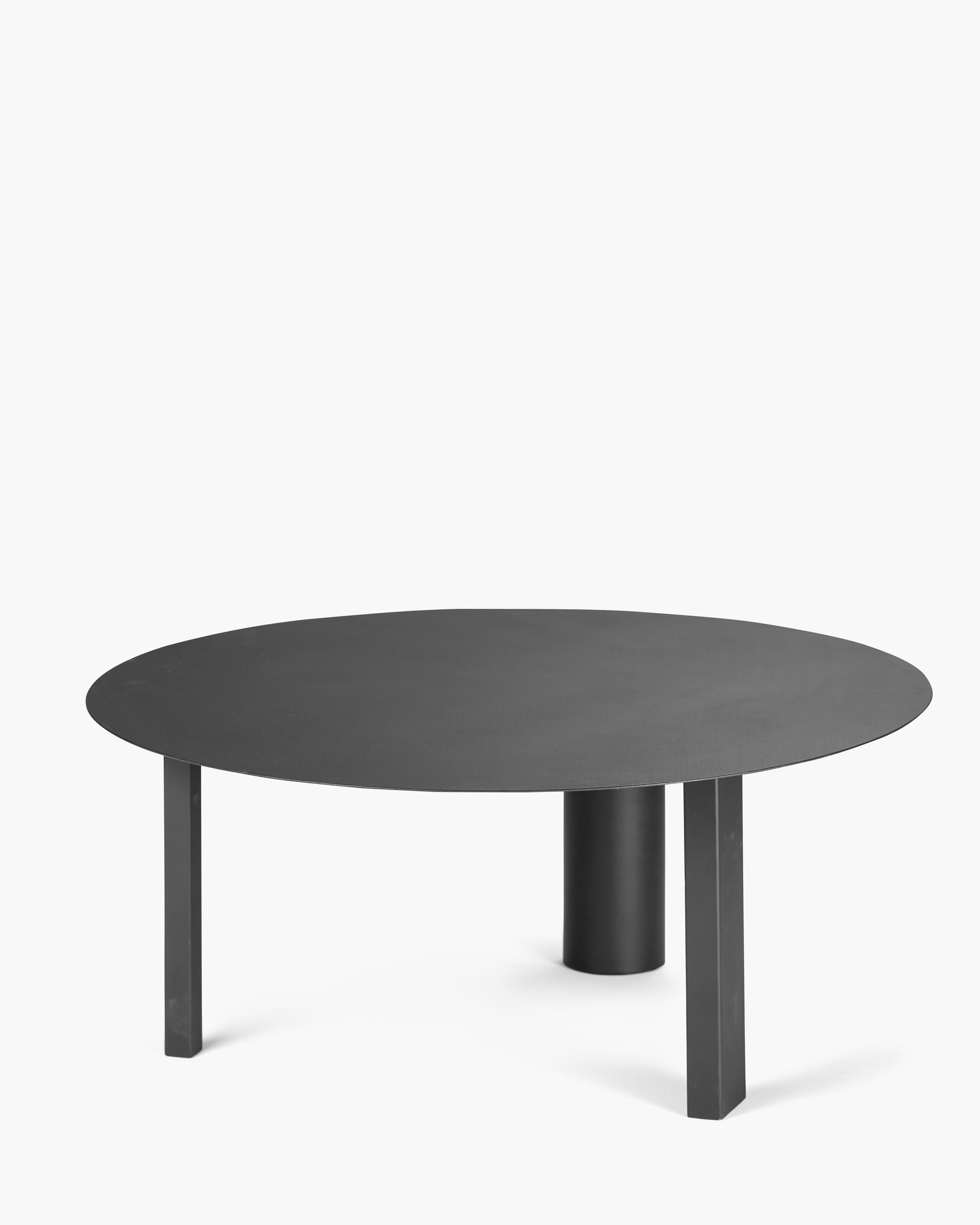 Side Table L Black Tubes