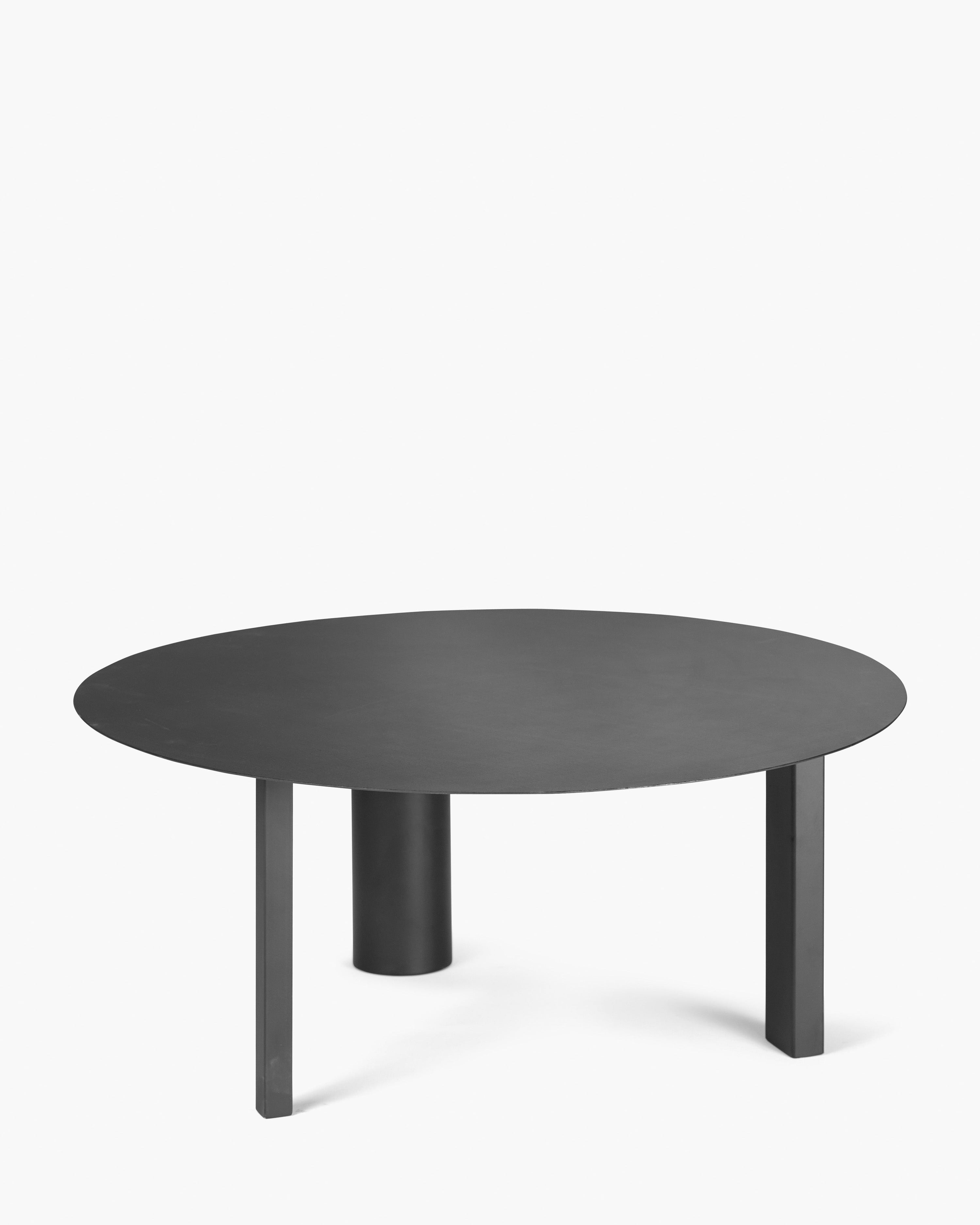 Side Table L Black Tubes
