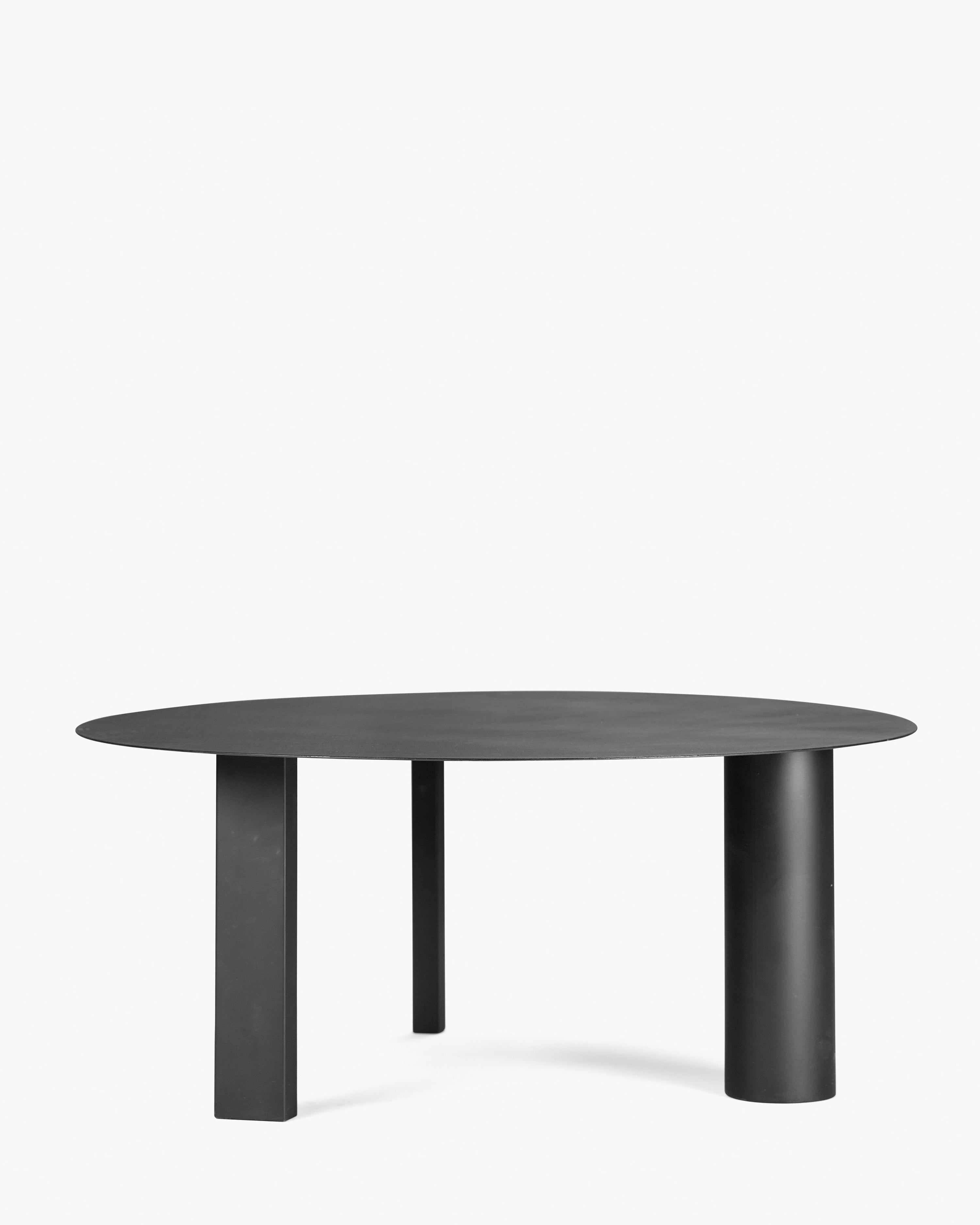 Side Table L Black Tubes