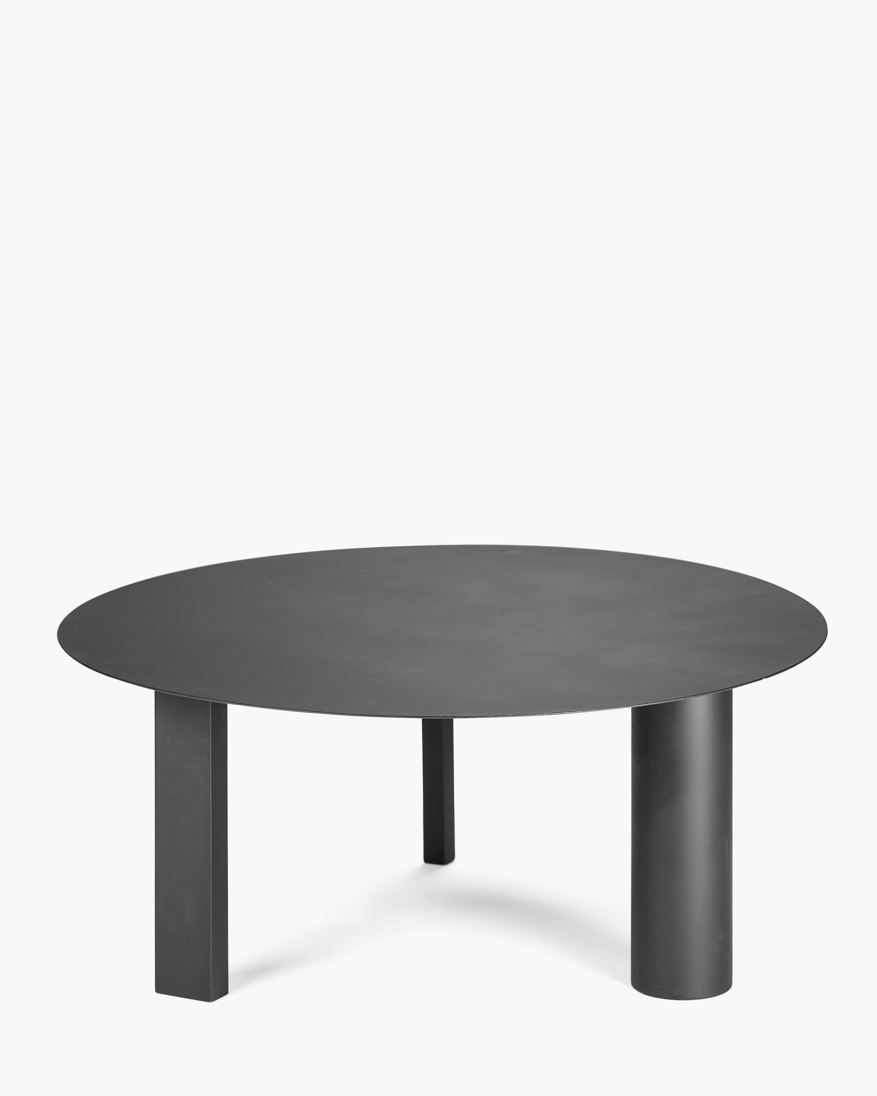 Side Table L Black Tubes