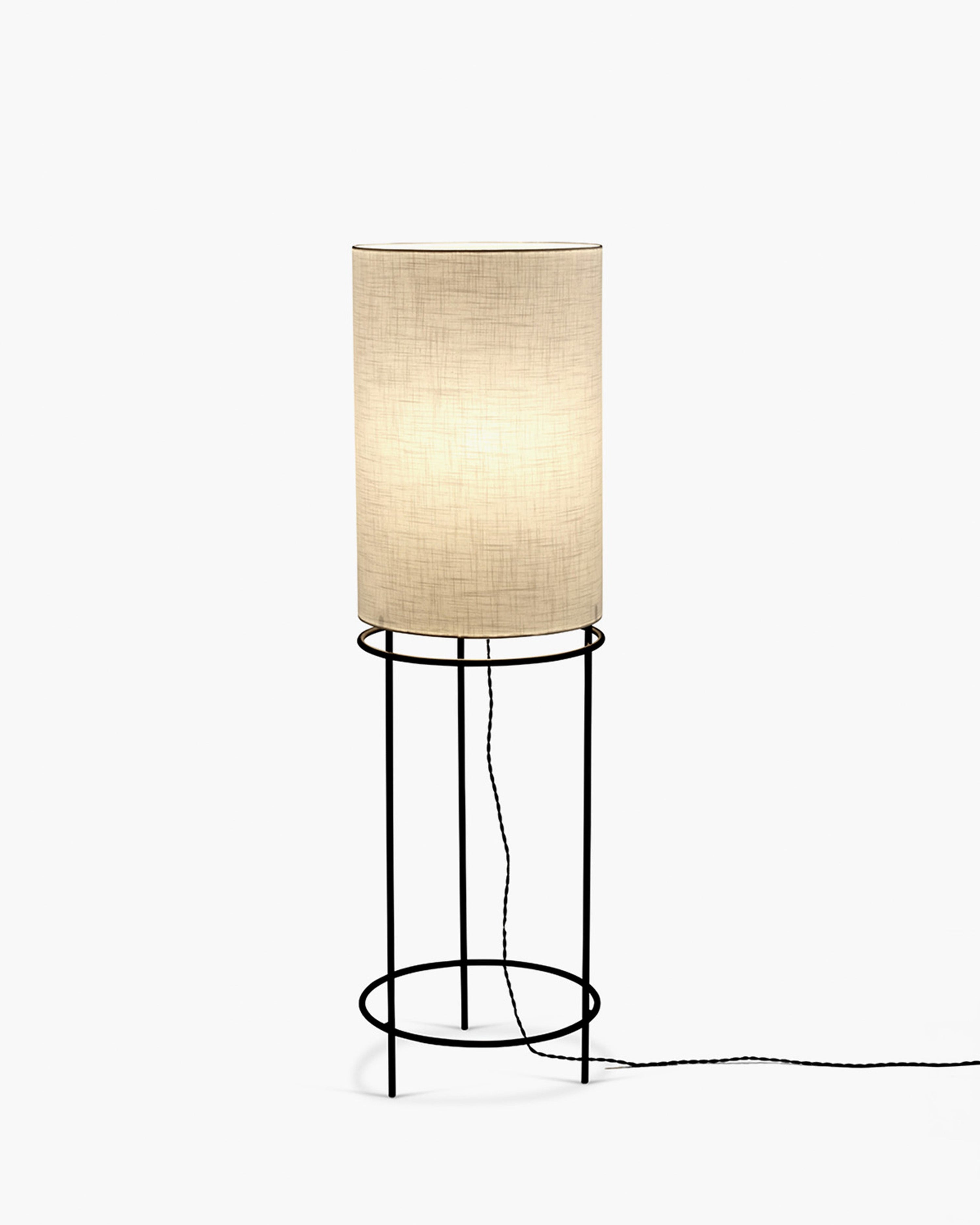 Floor Lamp Cylinder 04 Black – White