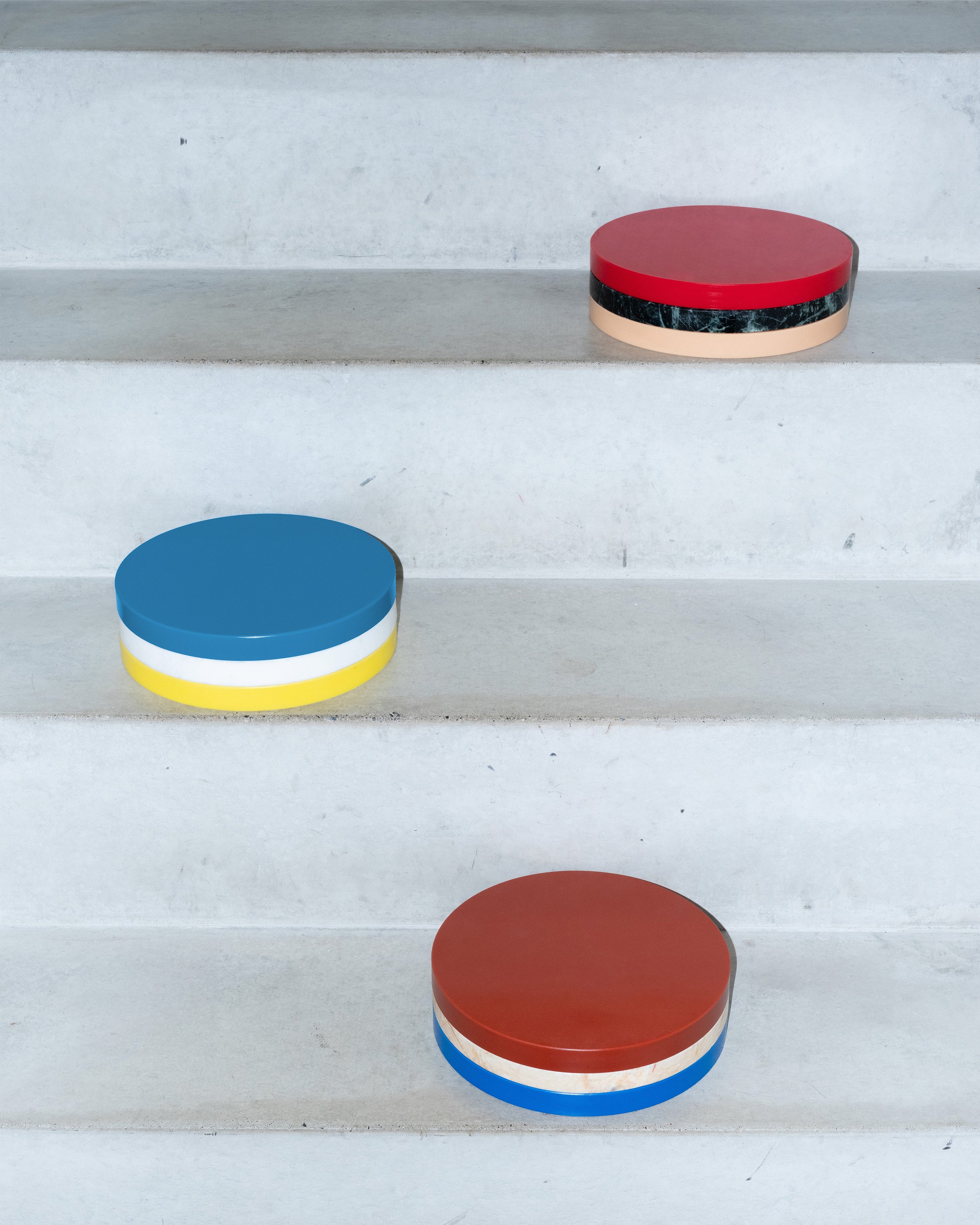 Three Circles Gelb Weiß Blau 