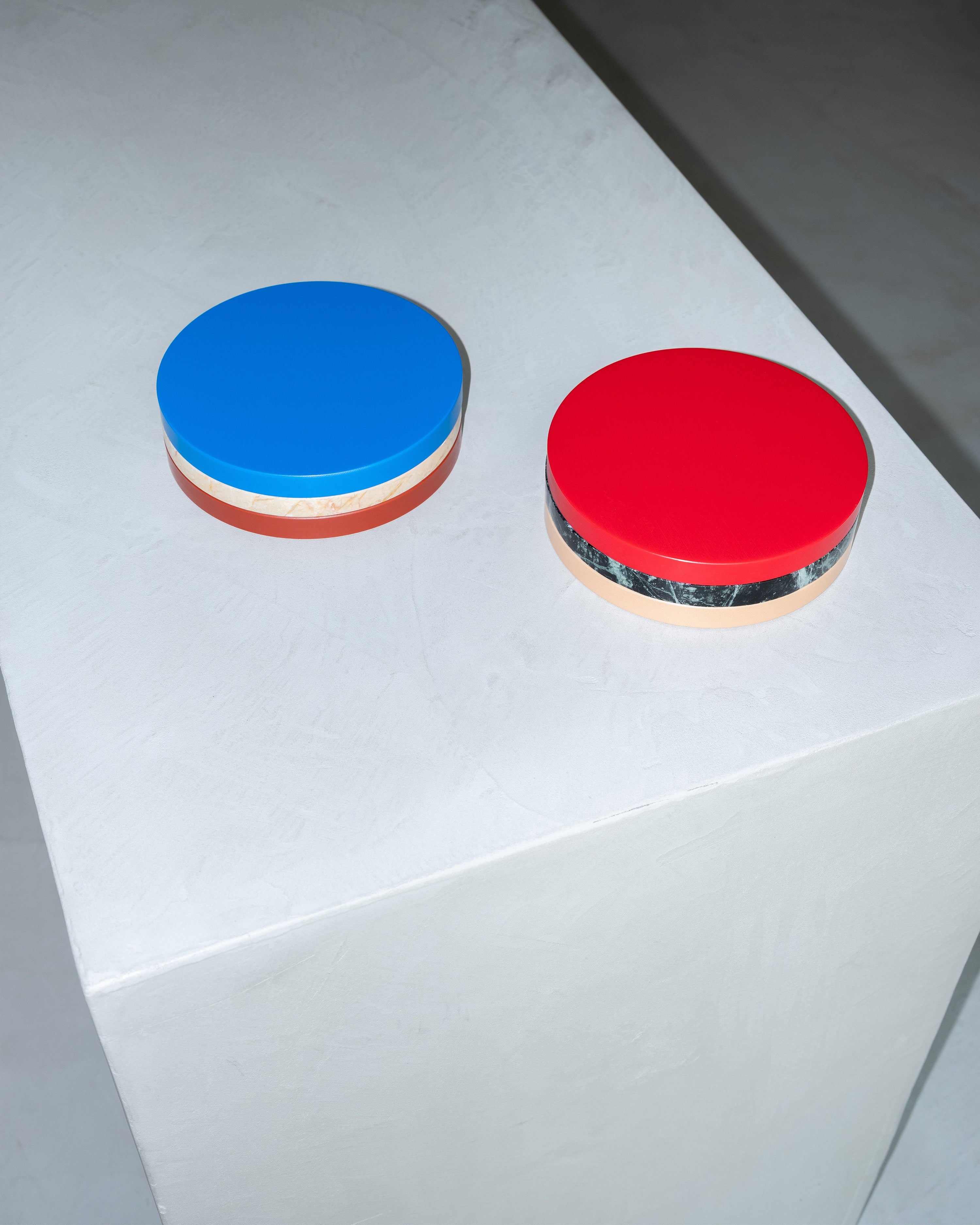 Three Circles Blau Rosa Braun 