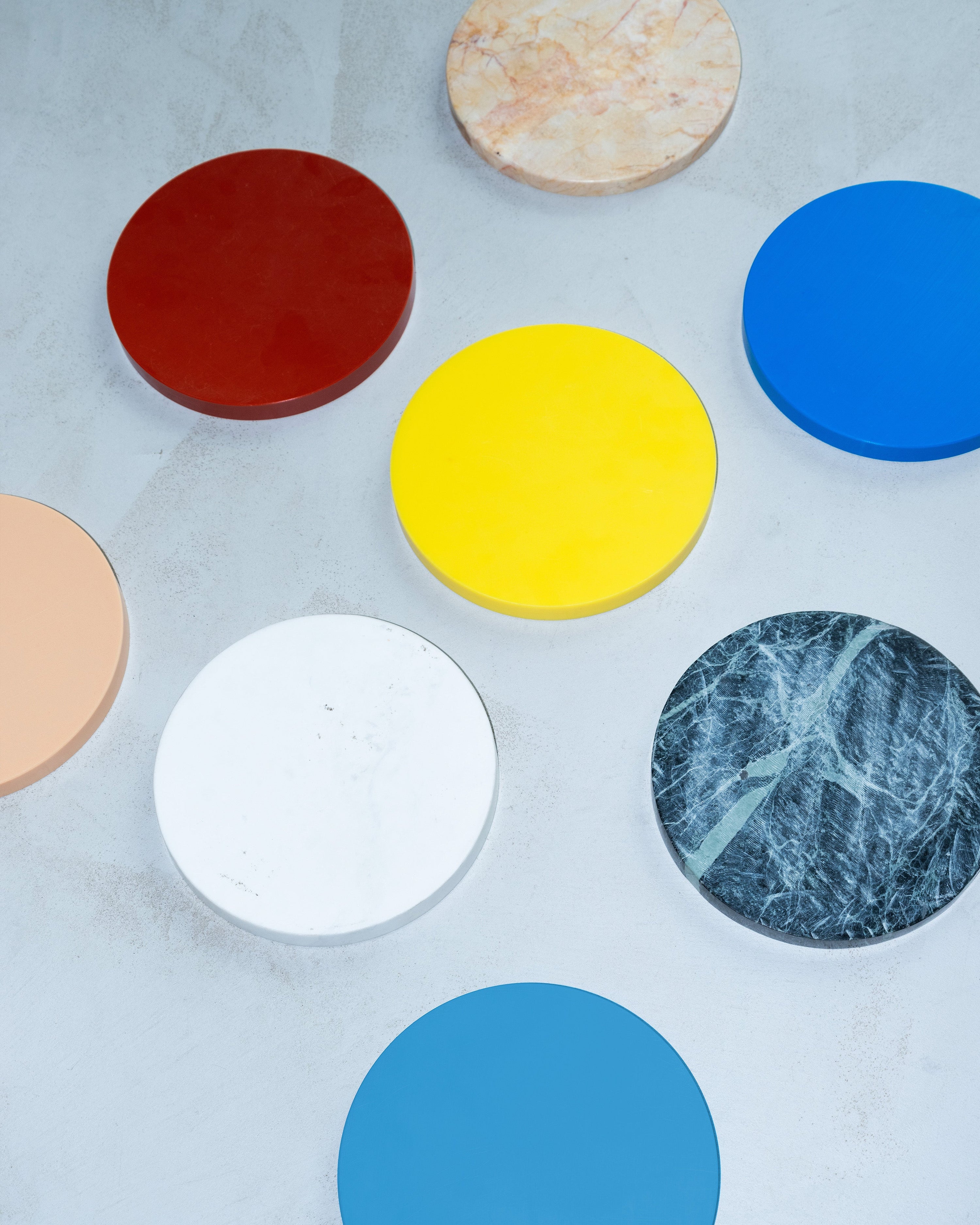 Three Circles Blau Rosa Braun 