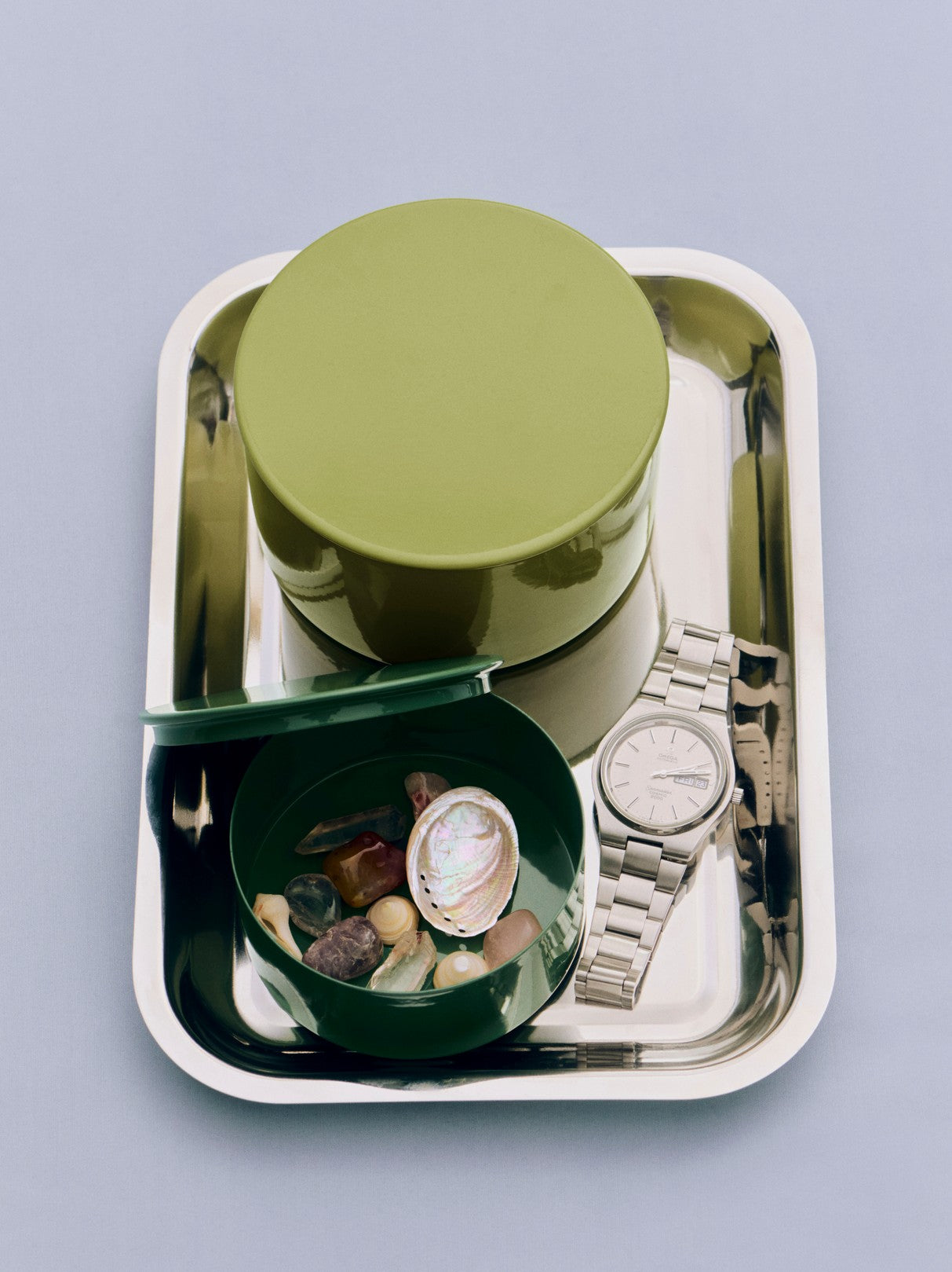 Essential Steel Rectangular Tray