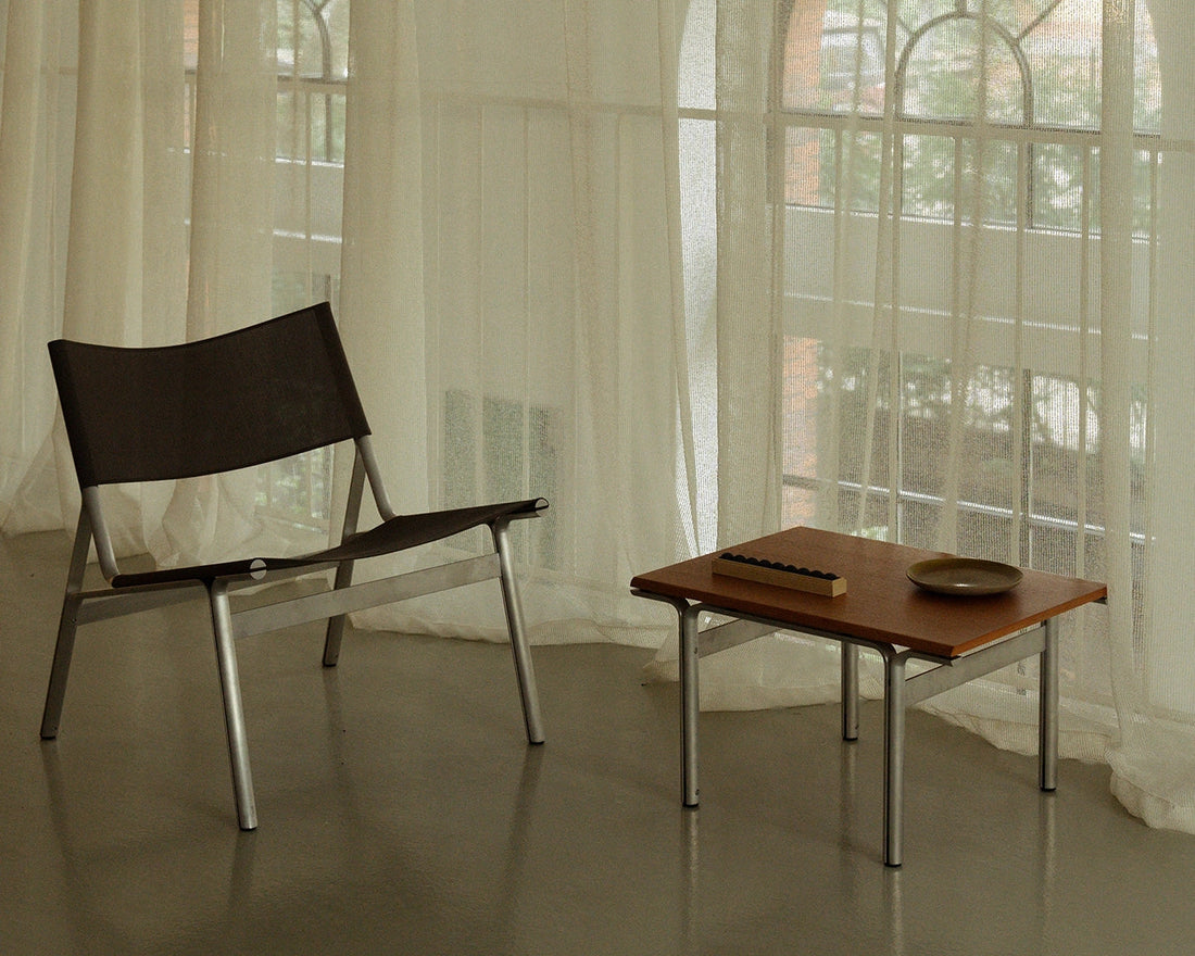 Union Sessel – Aluminium / Netzgewebe Taupe