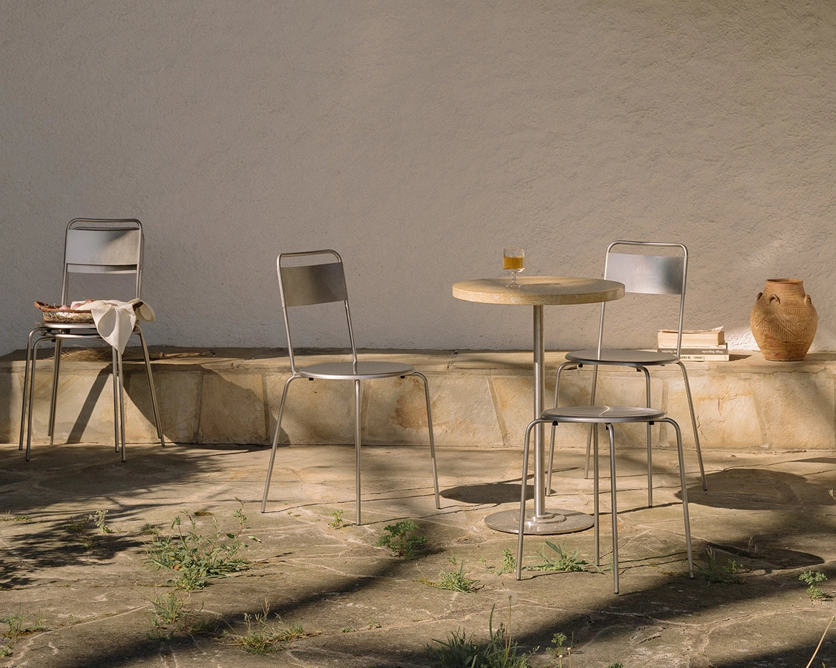 Petit Rond Chair – Stainless Steel