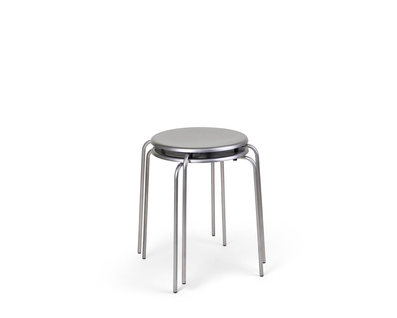 Petit Rond Stool – Stainless Steel