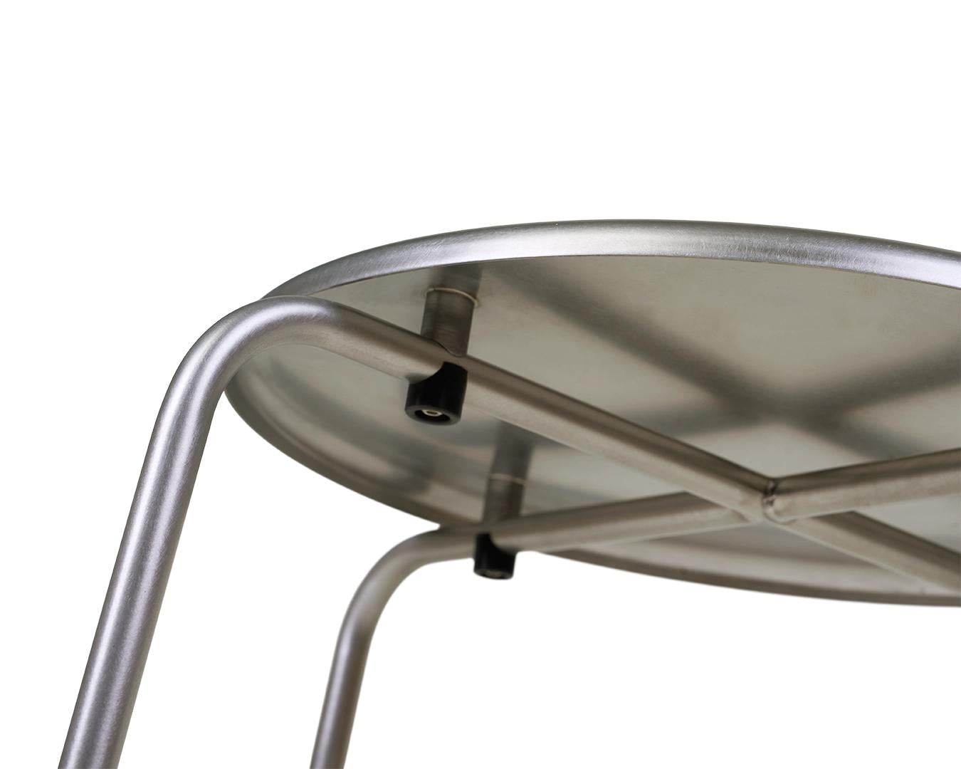Petit Rond Stool – Stainless Steel