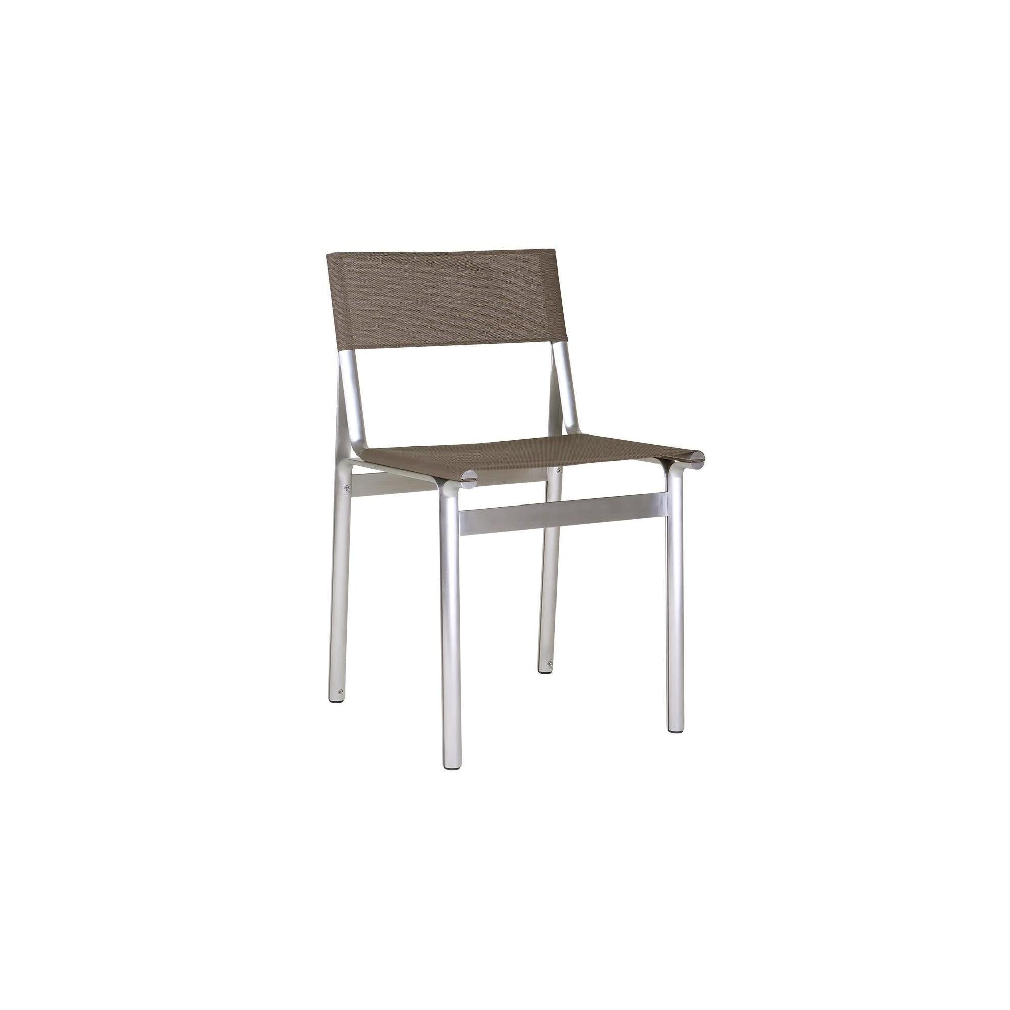 Union Chair – Aluminum / Taupe Mesh