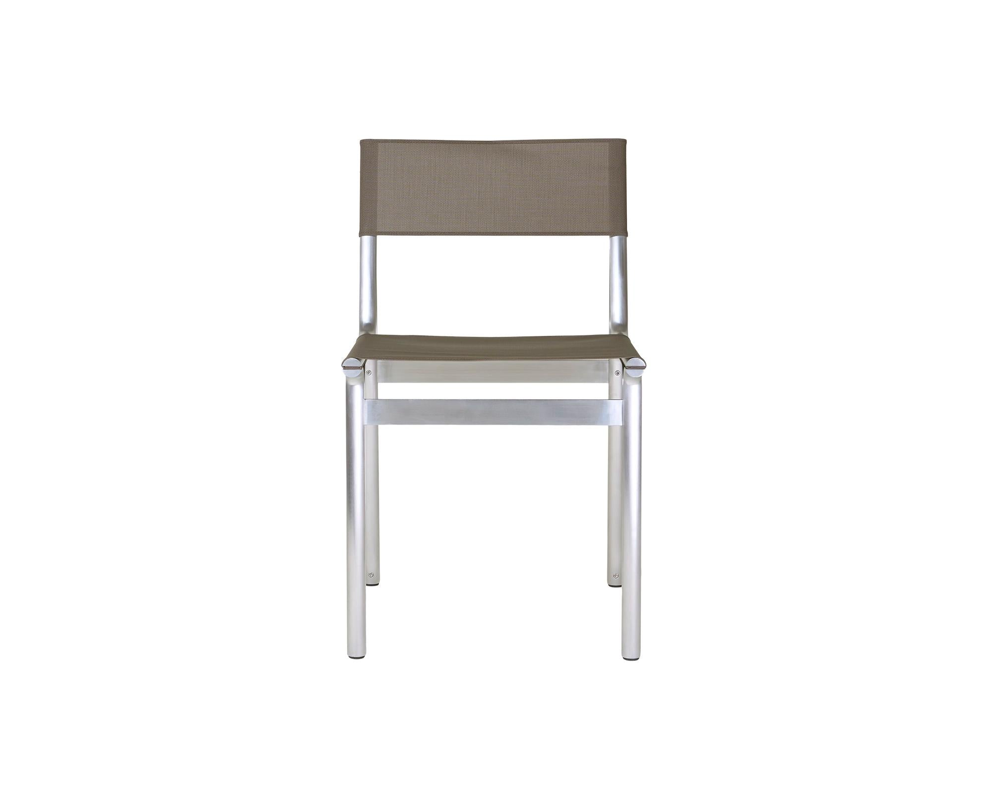 Union Chair – Aluminum / Taupe Mesh