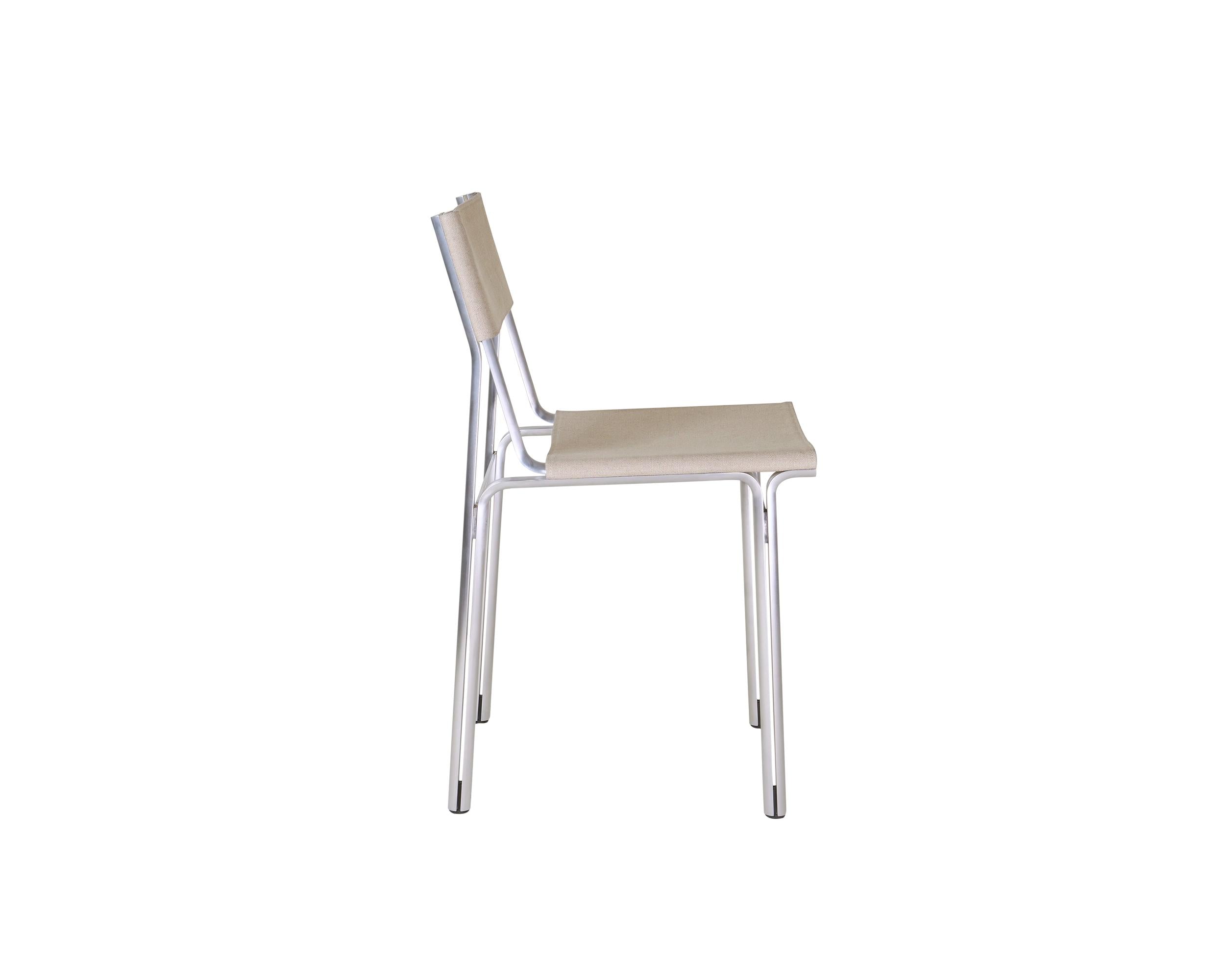 Union Chair – Aluminum / Sandstone Linen