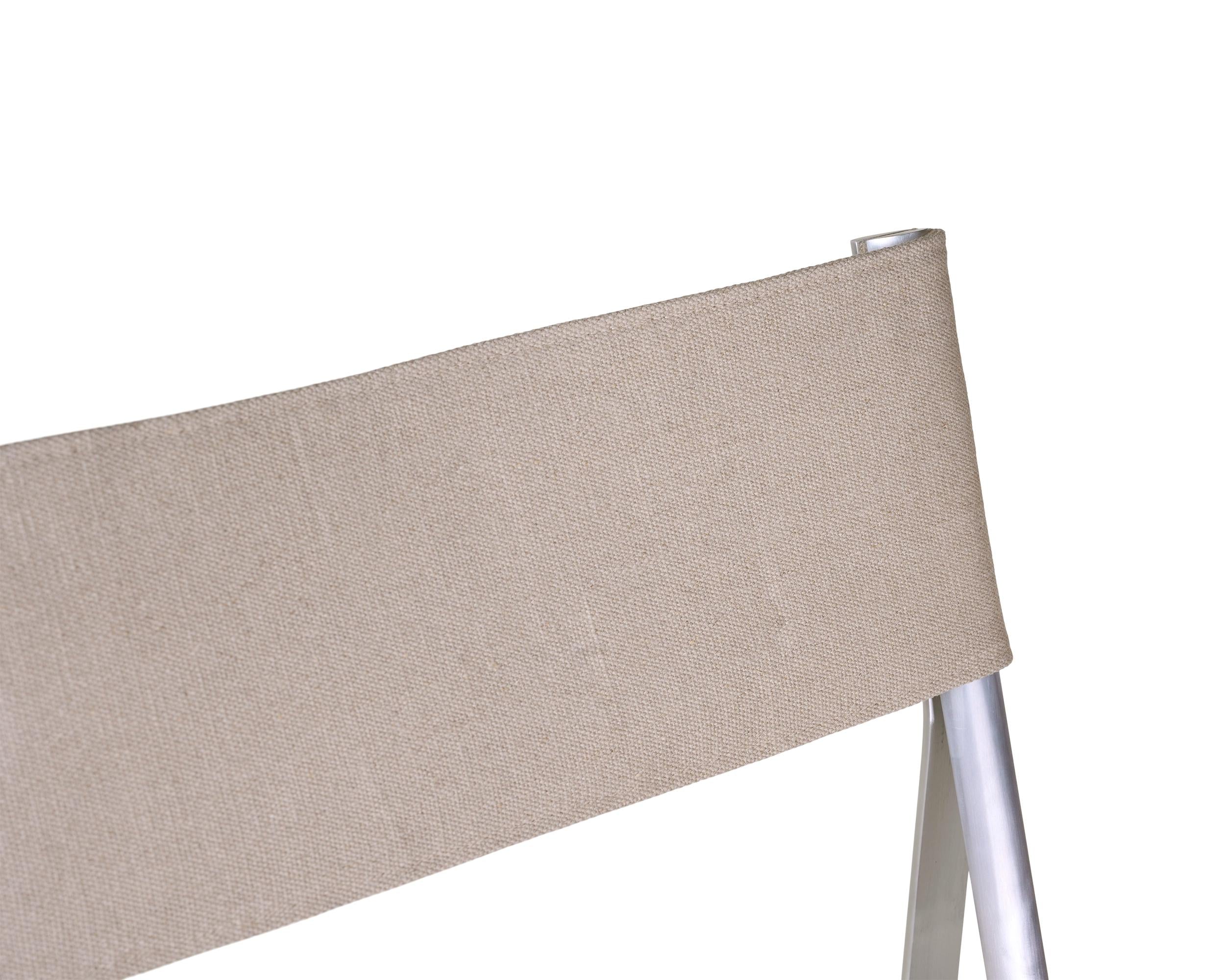 Union Chair – Aluminum / Sandstone Linen