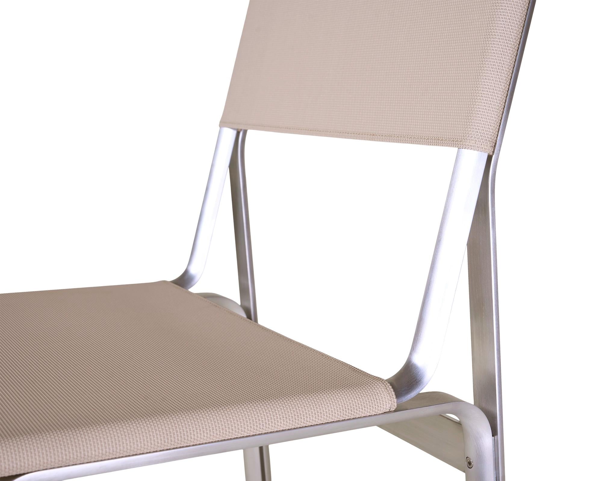 Union Chair – Aluminum / Sandstone Mesh