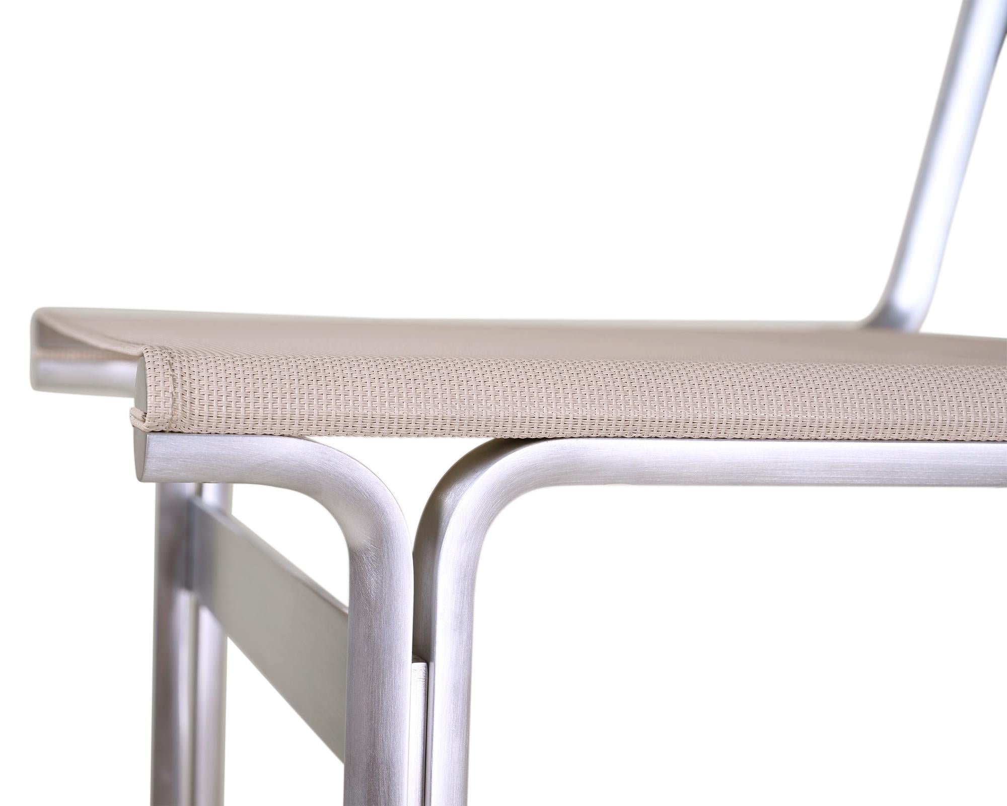 Union Chair – Aluminum / Sandstone Mesh