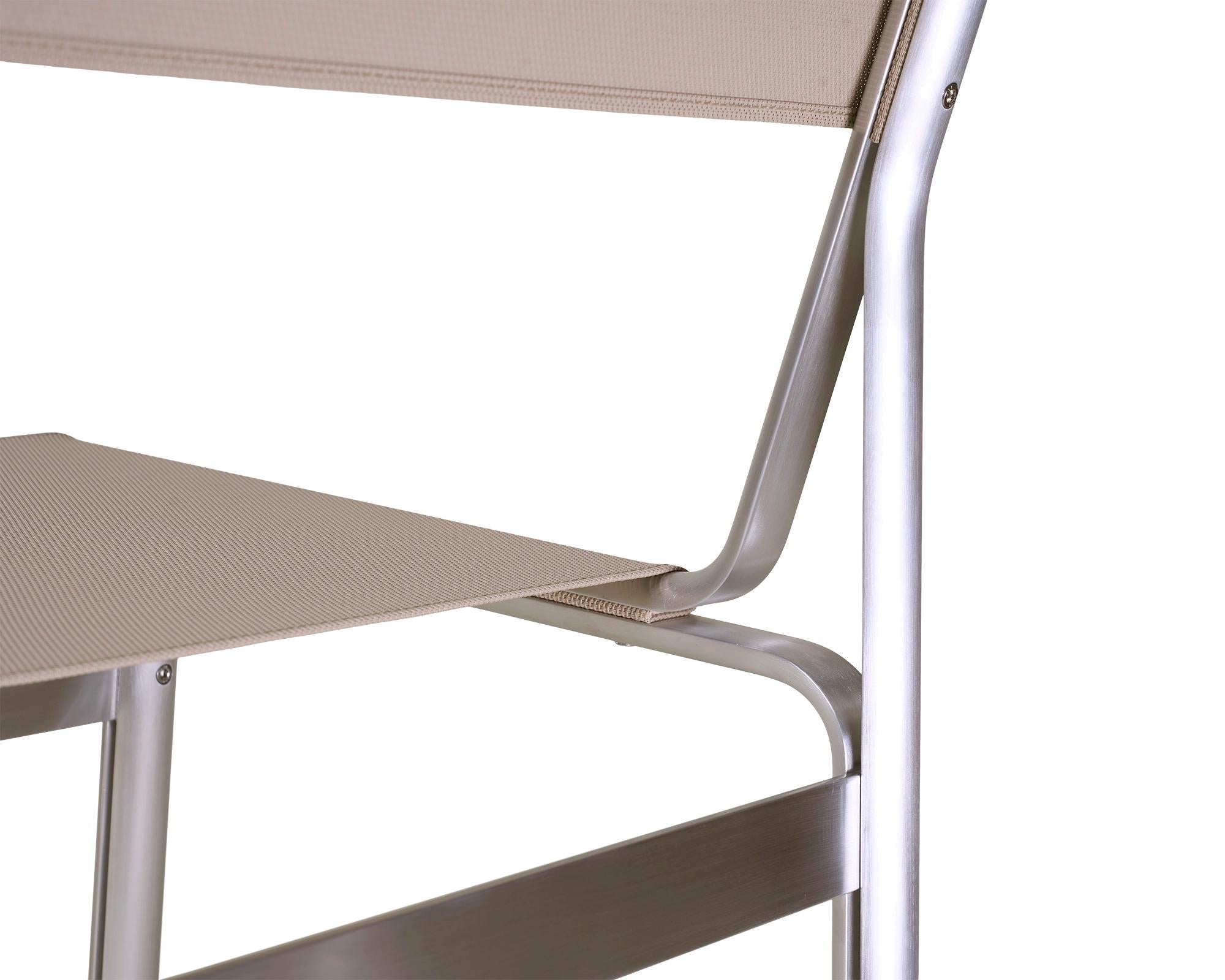 Union Chair – Aluminum / Sandstone Mesh
