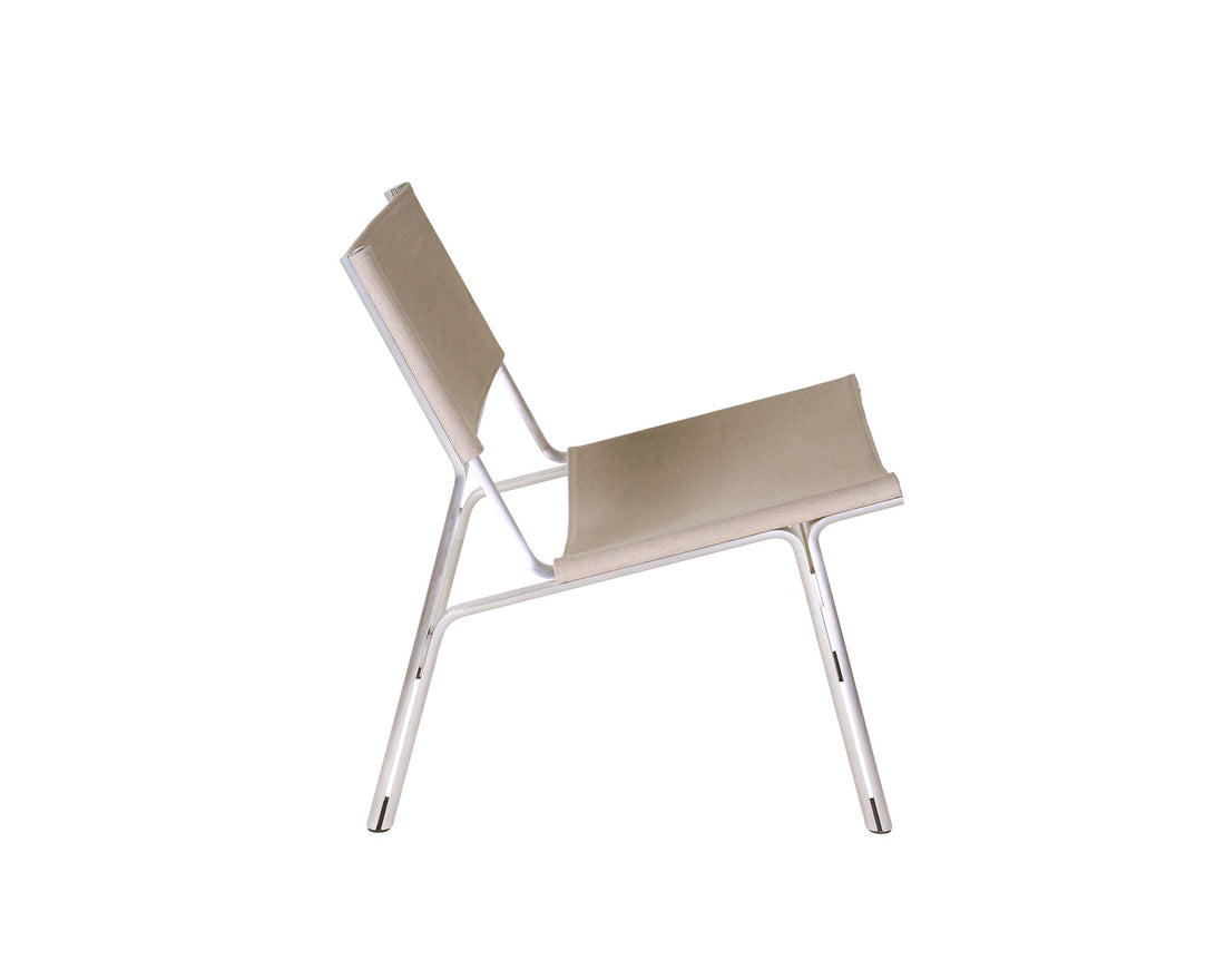 Union Sessel – Aluminium / Leinen Sandstone