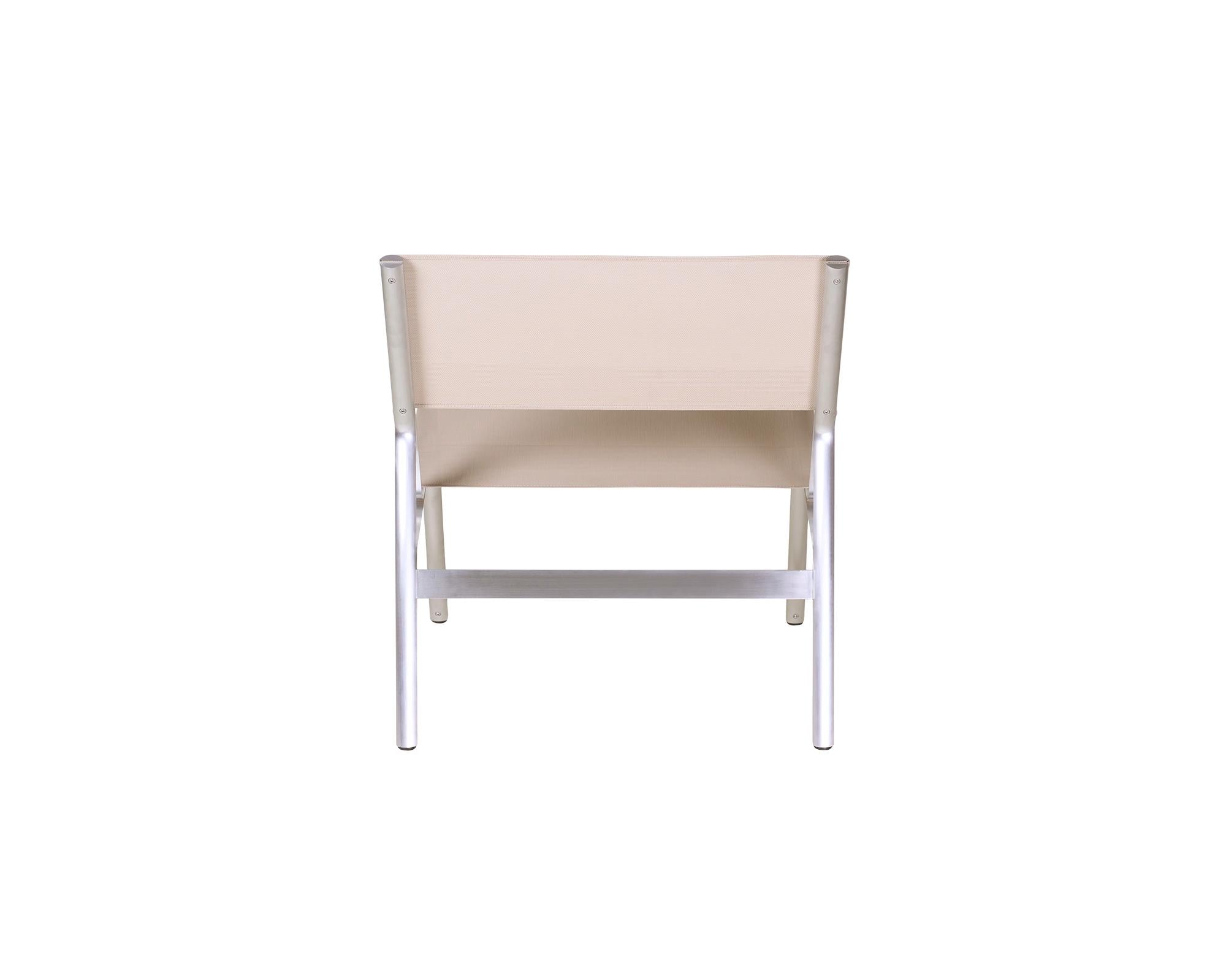 Union Easy Chair – Aluminum / Sandstone Mesh