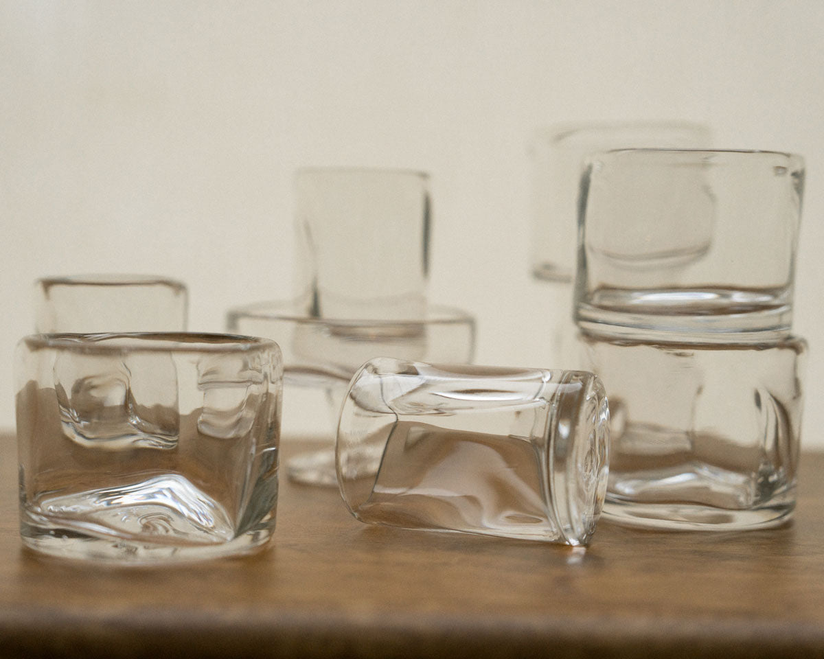 0405 Glass Set of Four – Clear – Wide