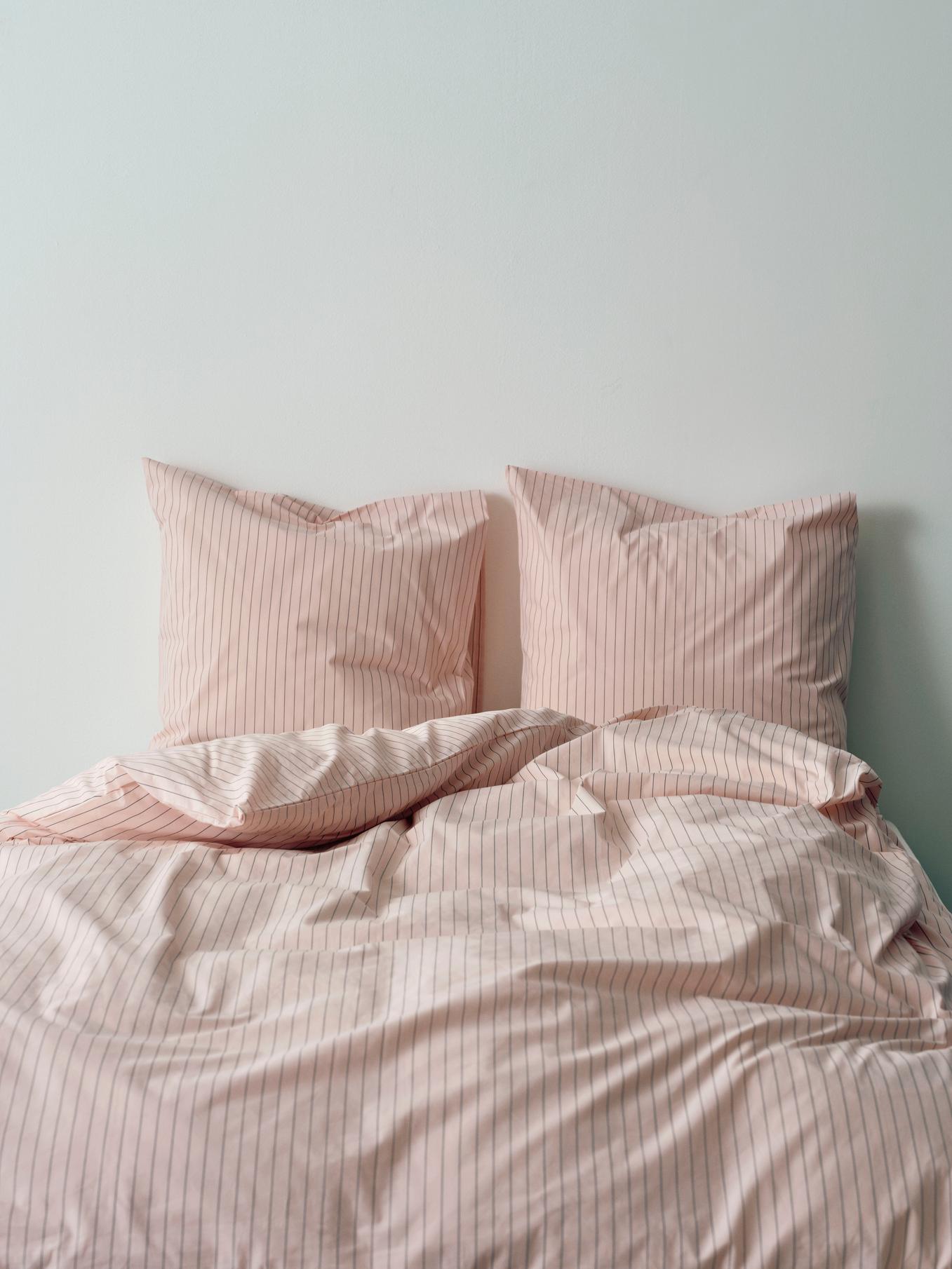 Fineline Pillow Case - Soft Pink