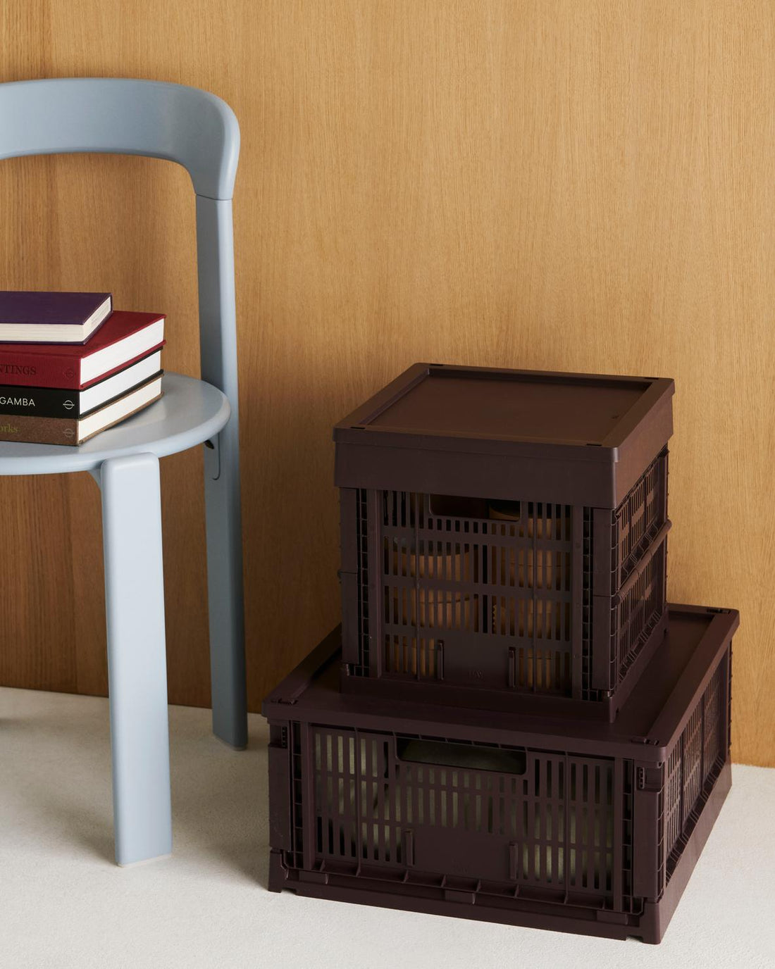 Colour Crate Lid Plastic - Medium Square/Cube