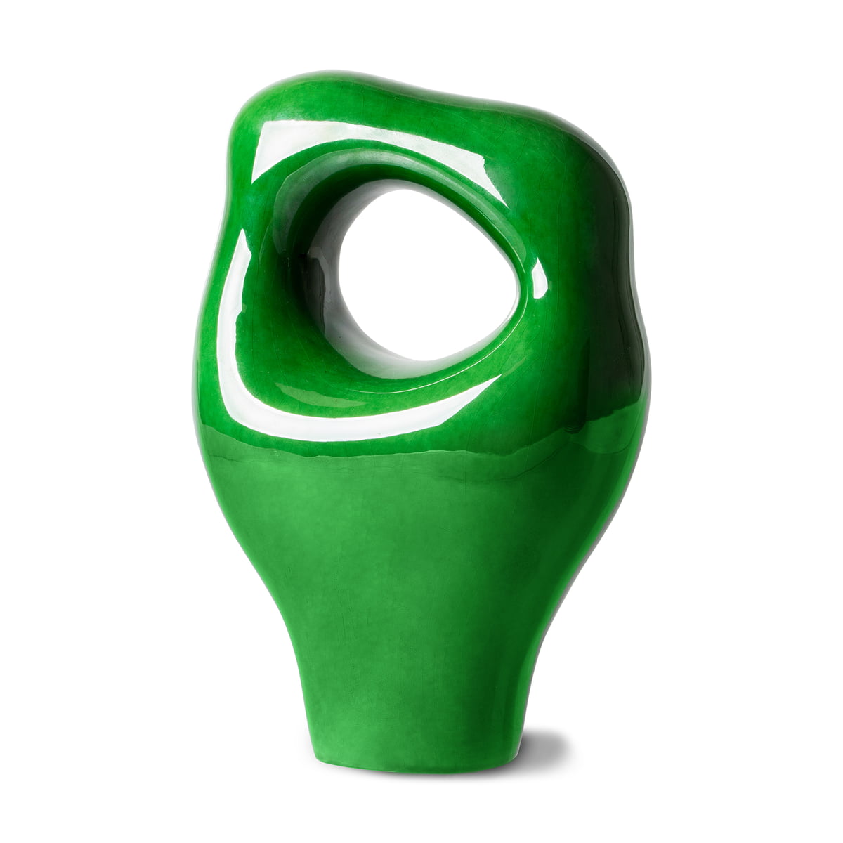 Keramik Skulptur - Glossy Green