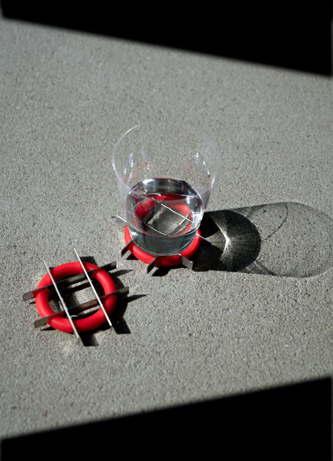 Hover – 2 Untersetzer – Rot