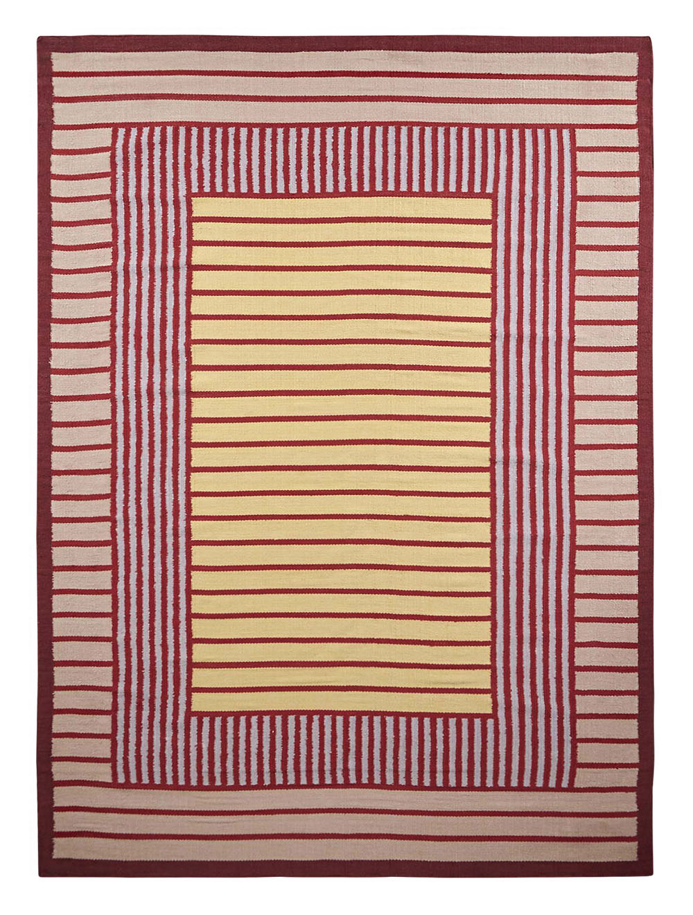 Red & Yellow - Hemp Rug